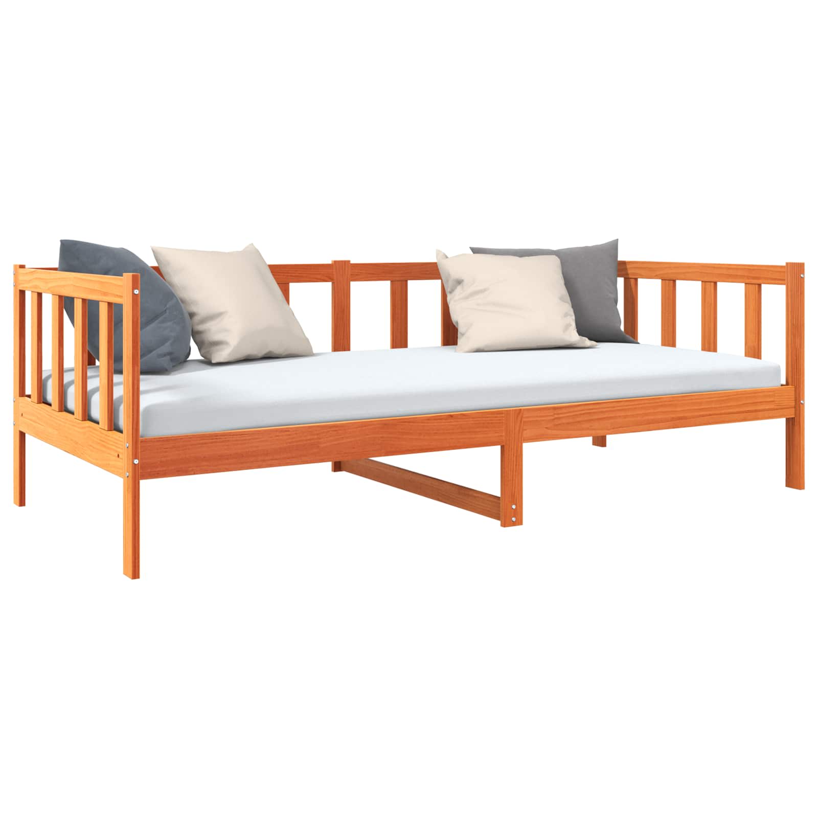 Cadre de lit Cire marron 90 x 190 cm Bois de pin massif - XIOS