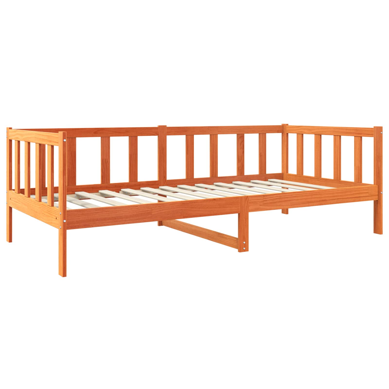 Cadre de lit Cire marron 90 x 190 cm Bois de pin massif - XIOS