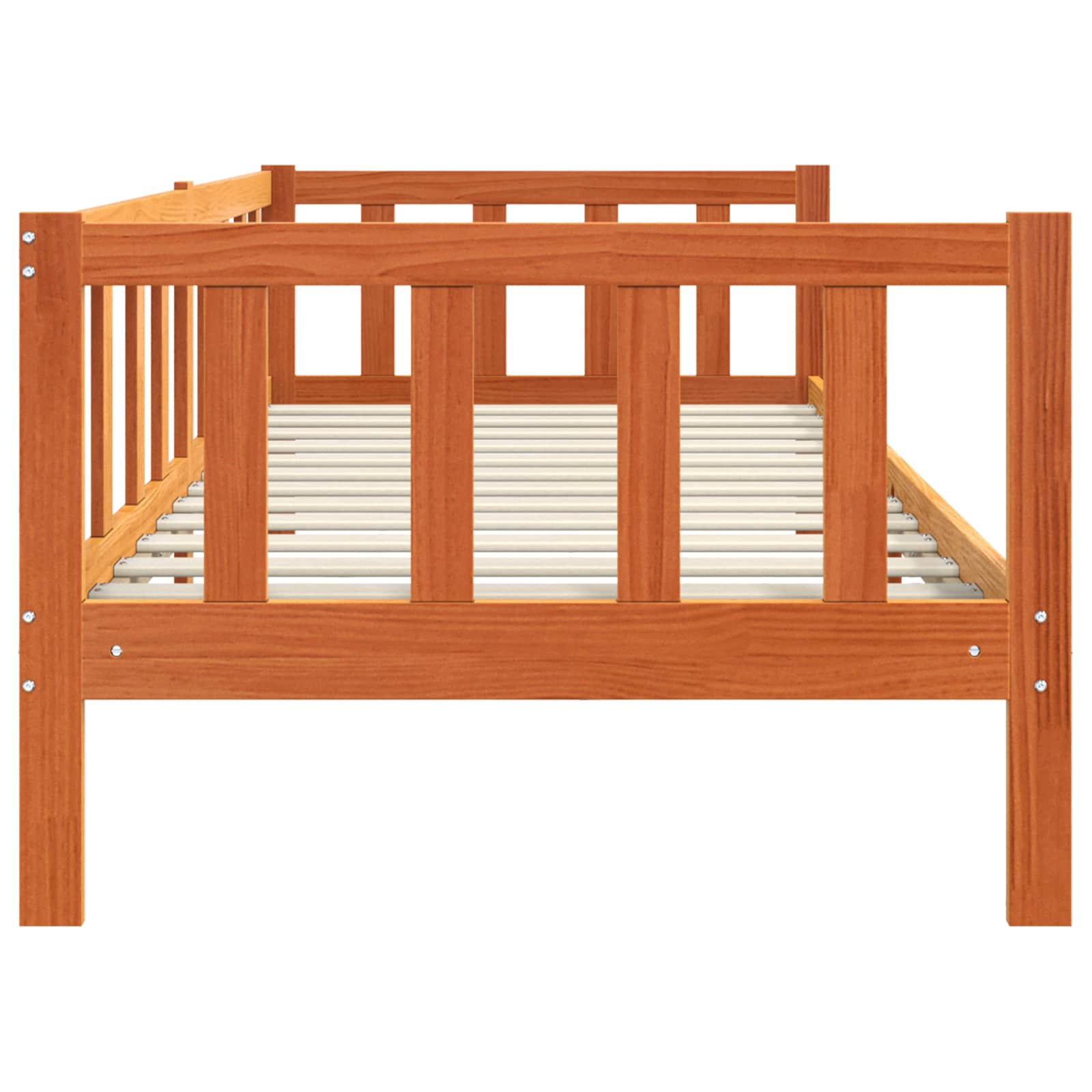Cadre de lit Cire marron 90 x 190 cm Bois de pin massif - XIOS