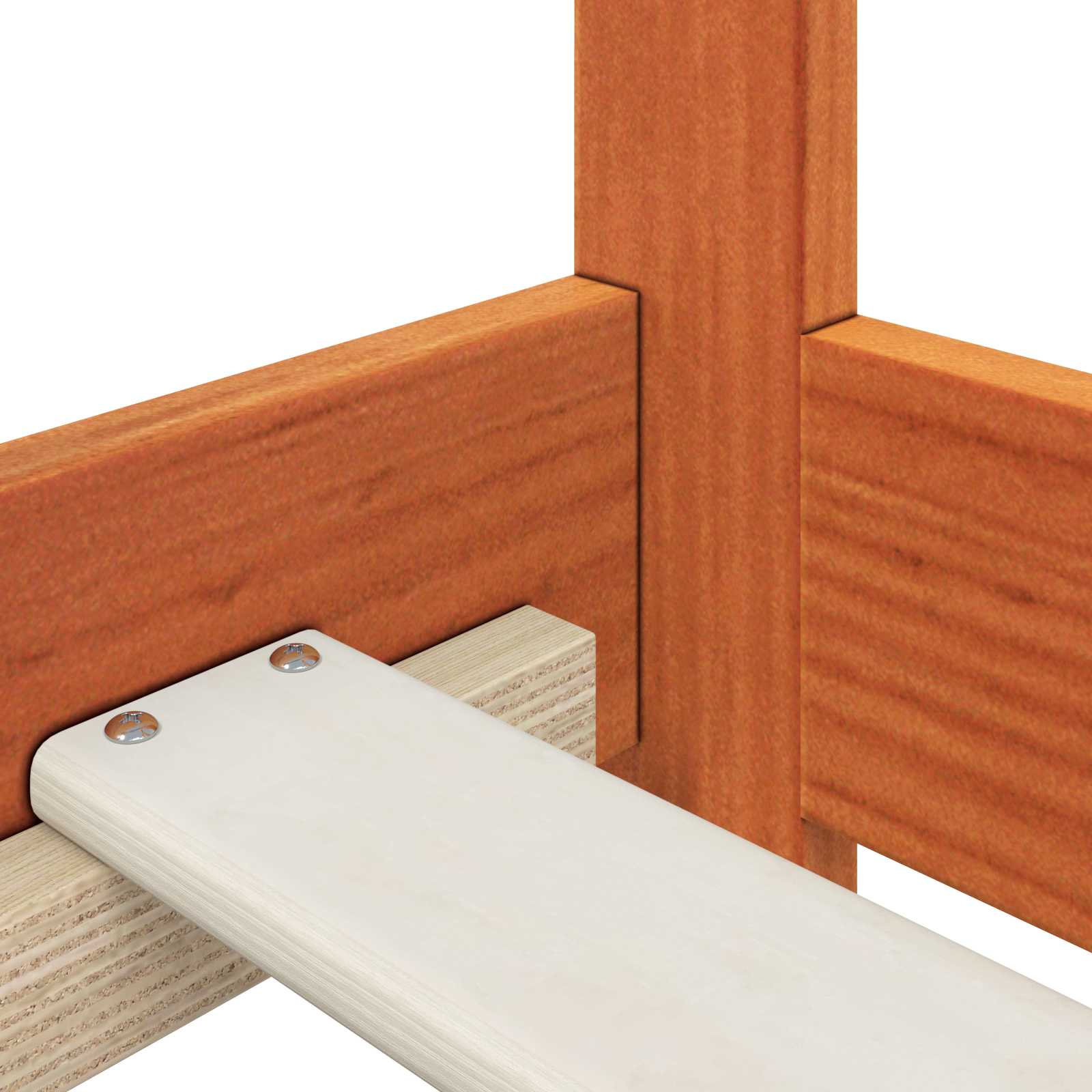 Cadre de lit Cire marron 90 x 190 cm Bois de pin massif - XIOS