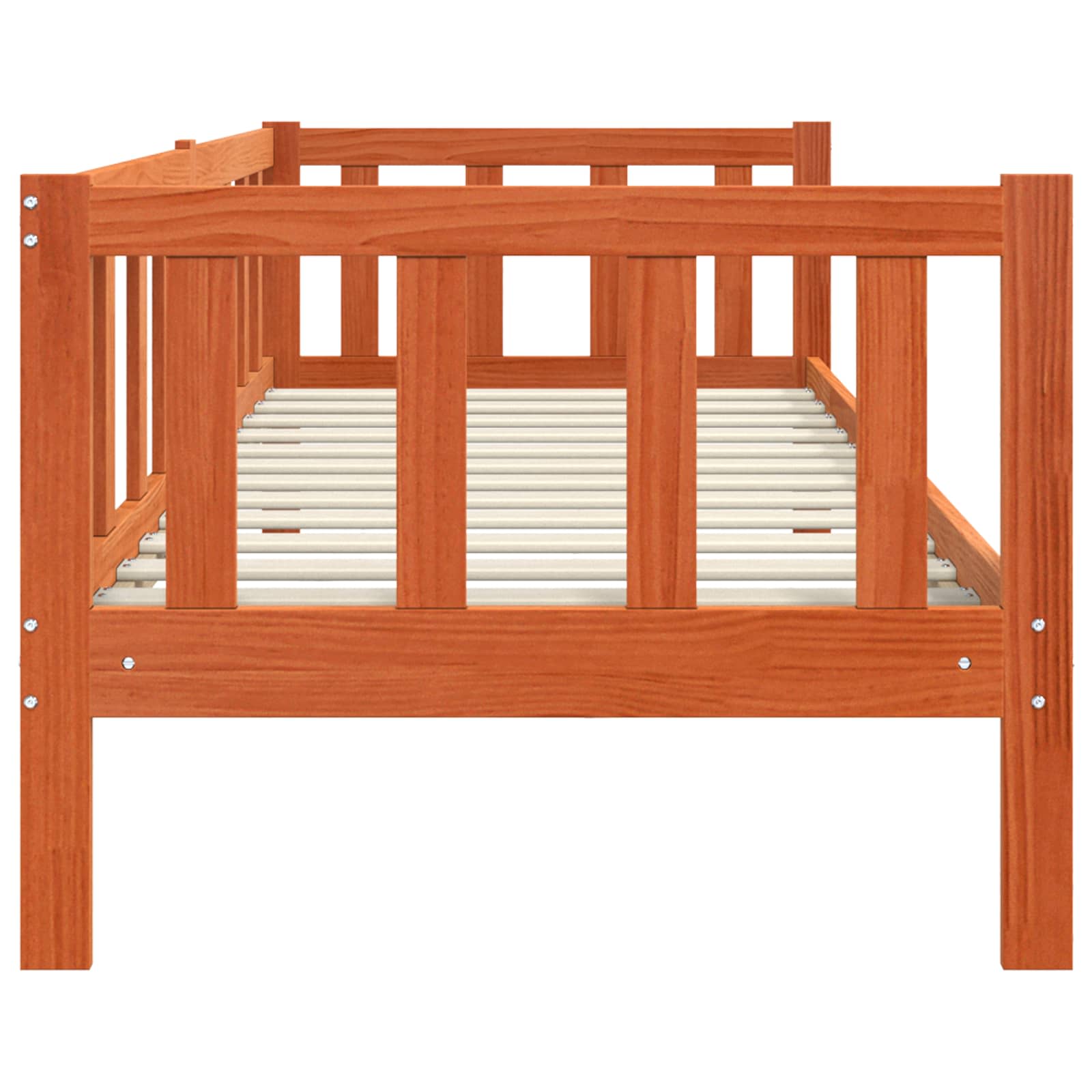 Cadre de lit Cire marron 90 x 190 cm Bois de pin massif - XIOS
