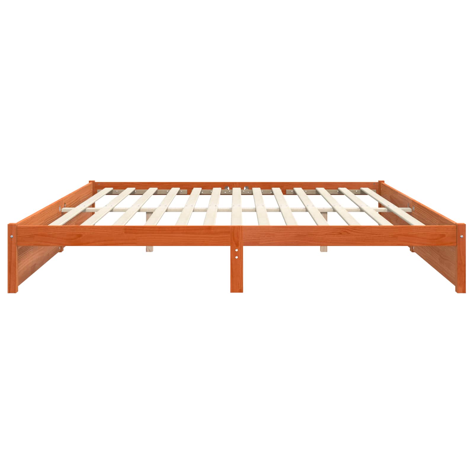 Cadre de lit Cire marron 200 x 200 cm Bois de Pin Massif - XIOS