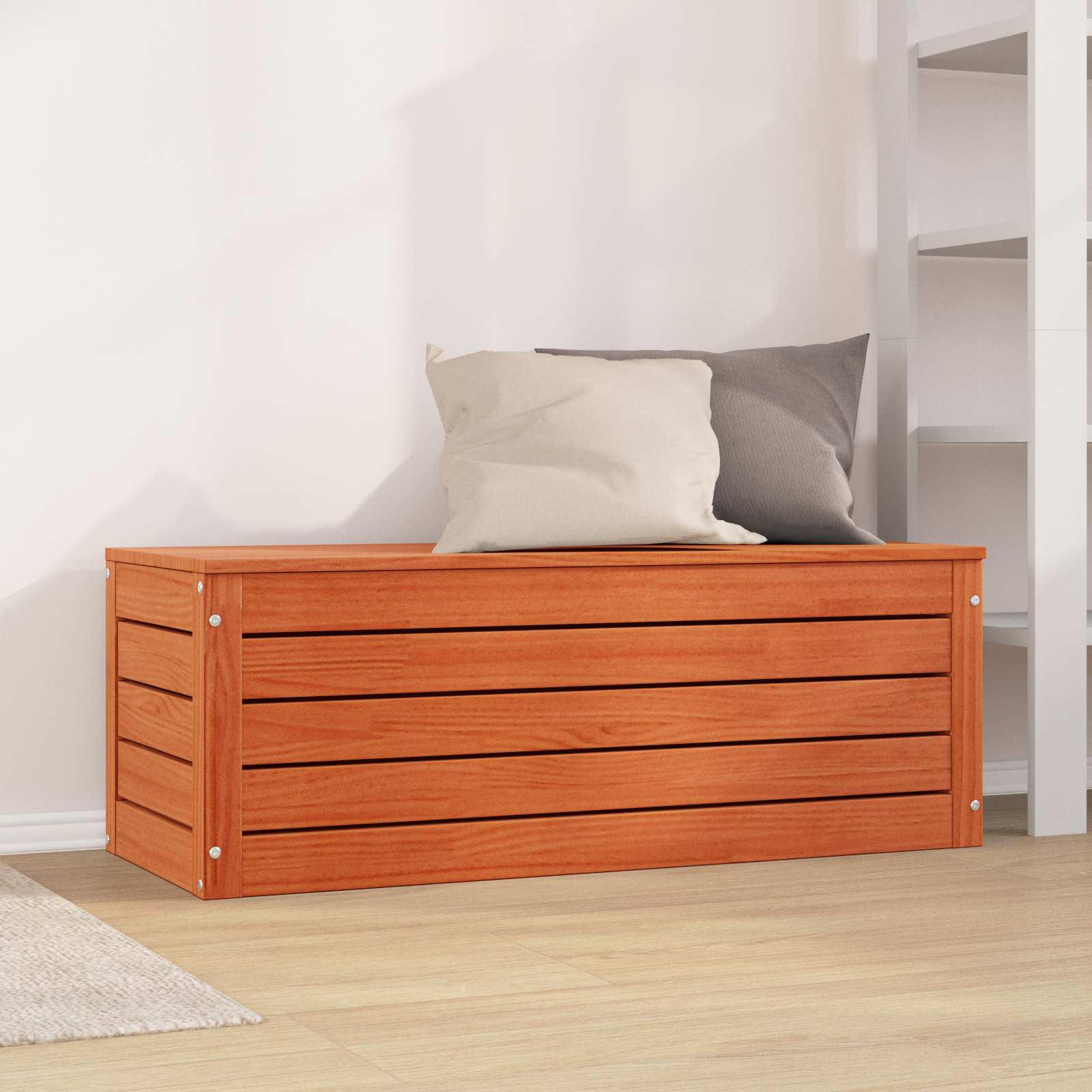 Boîte de rangement avec stockage Cire marron 89 x 36,5 x 33 cm - XIOS