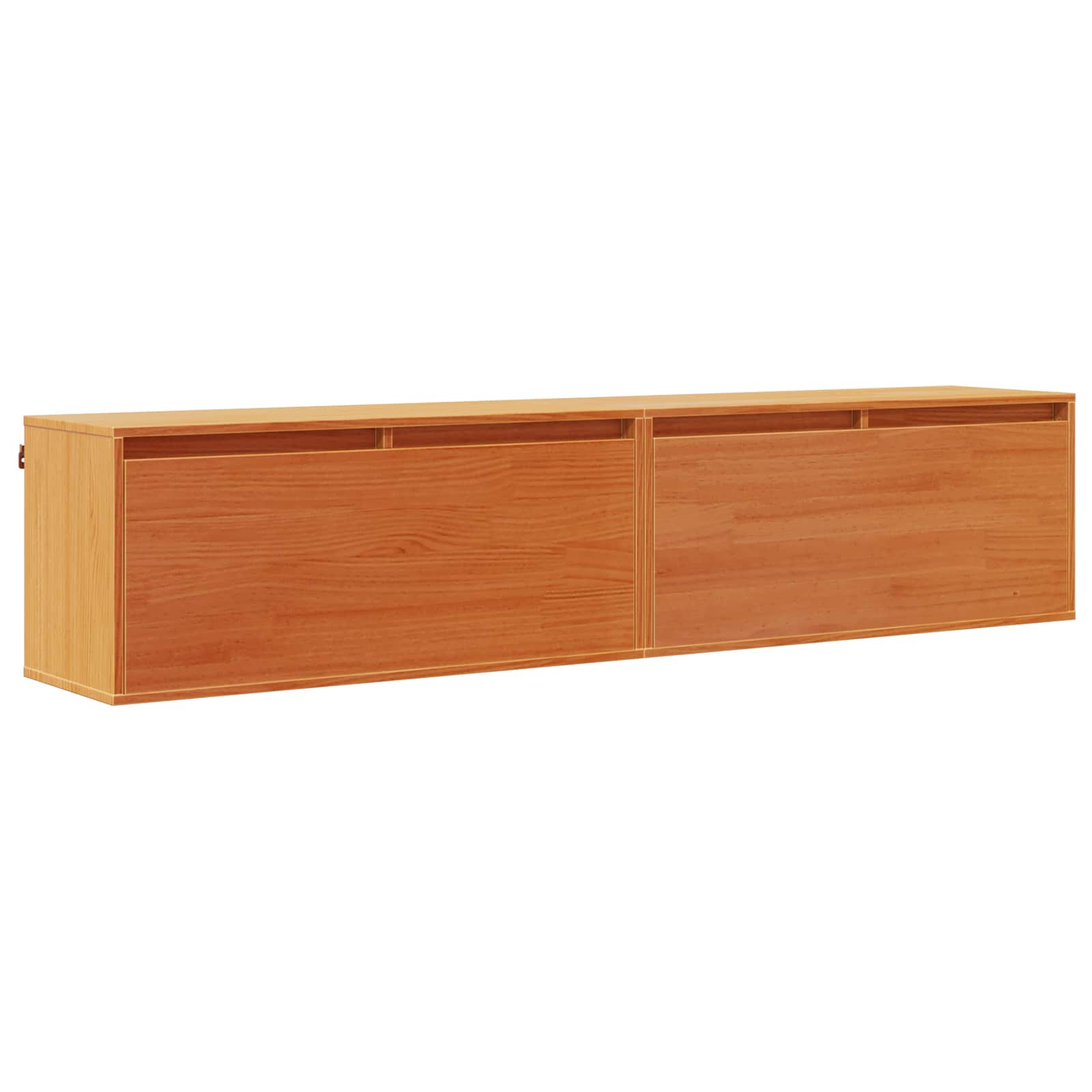 Meuble mural avec étagère 2 pcs Cire marron 80 x 30 x 35 cm - XIOS