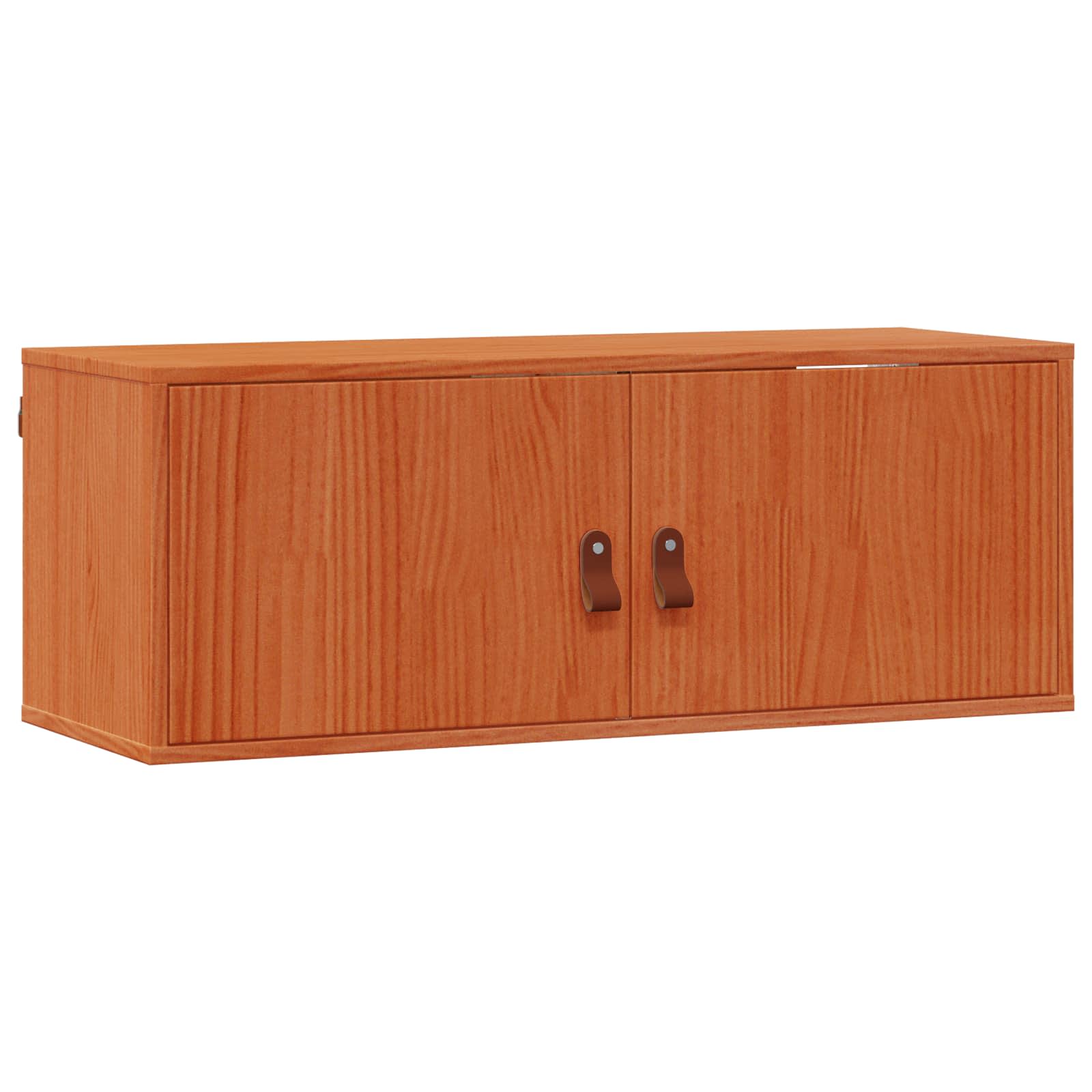 Meuble mural avec étagère 2 pcs Cire marron 80 x 30 x 30 cm - XIOS