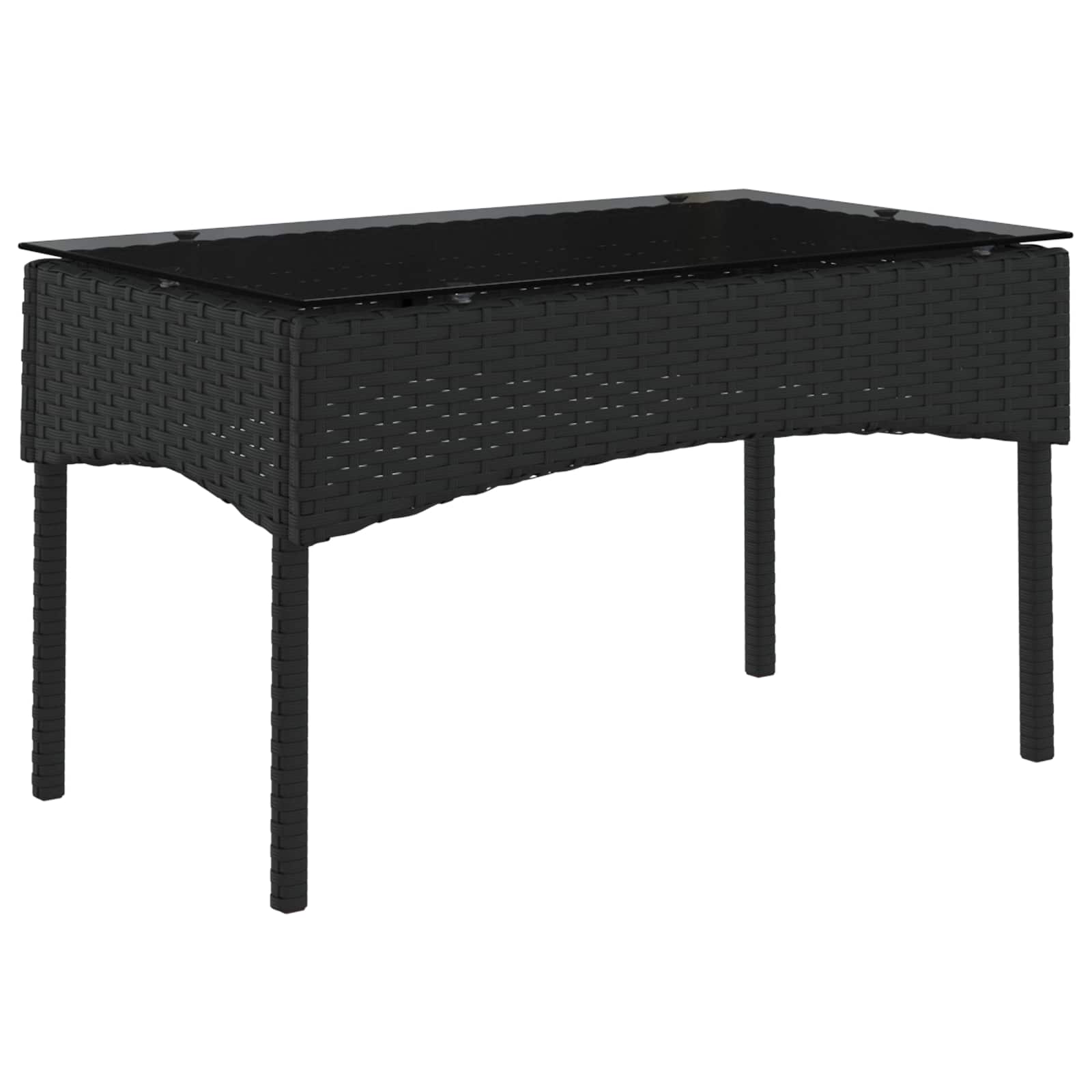 Ensemble de canapé de jardin 2 pcs Noir et Crème polyrotin - XIOS