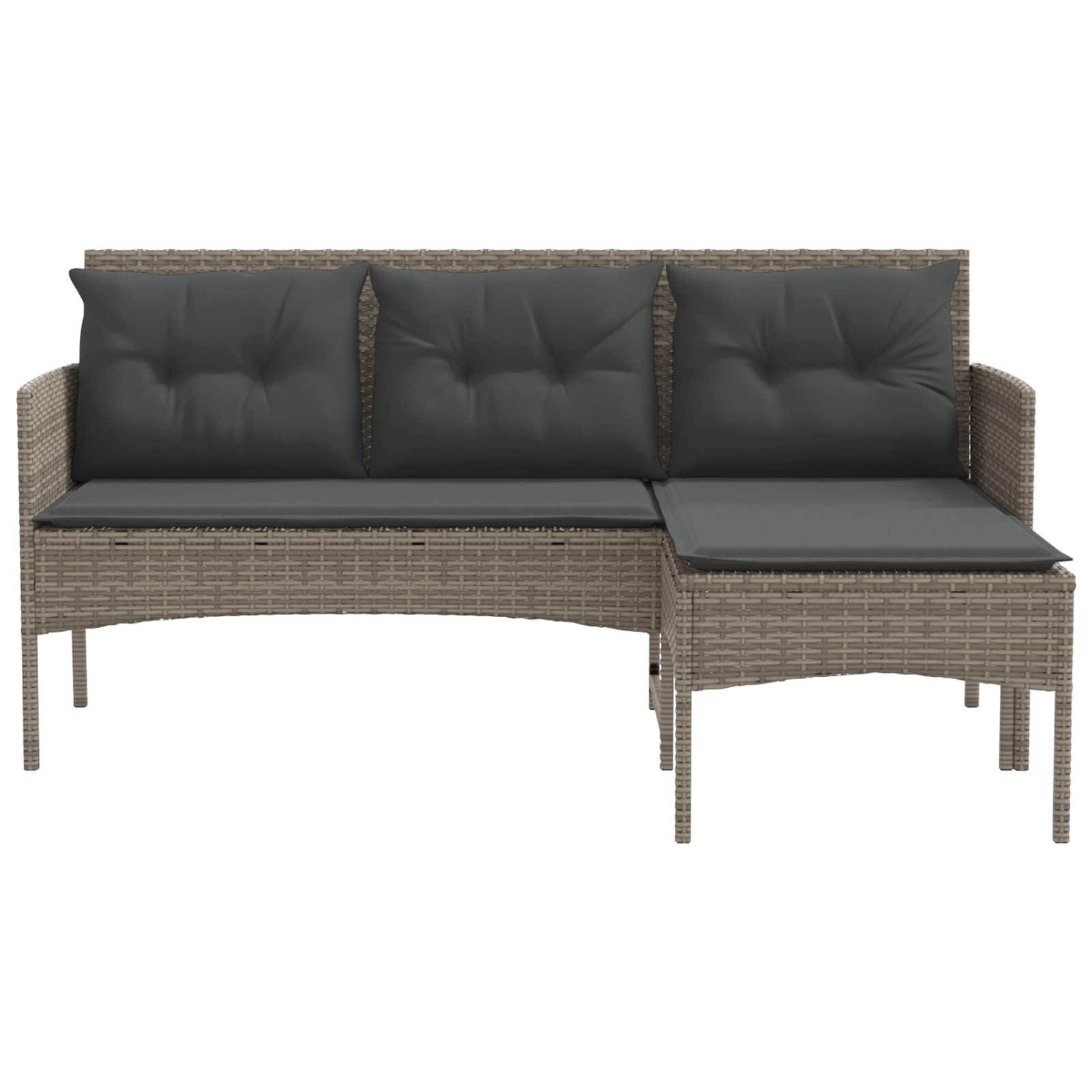 Ensemble de canapé de jardin avec coussin 2 pcs polyrotin - XIOS