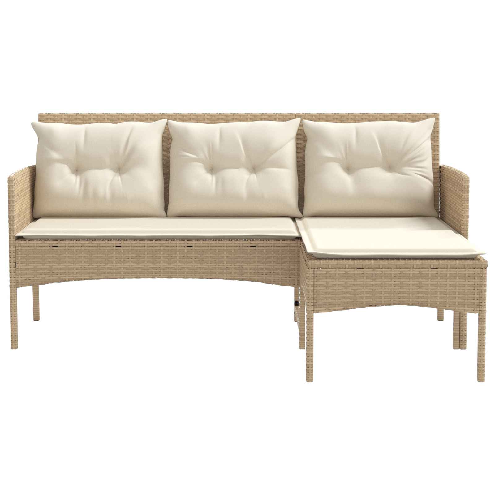 Ensemble de canapé de jardin avec coussin 2 pcs polyrotin - XIOS