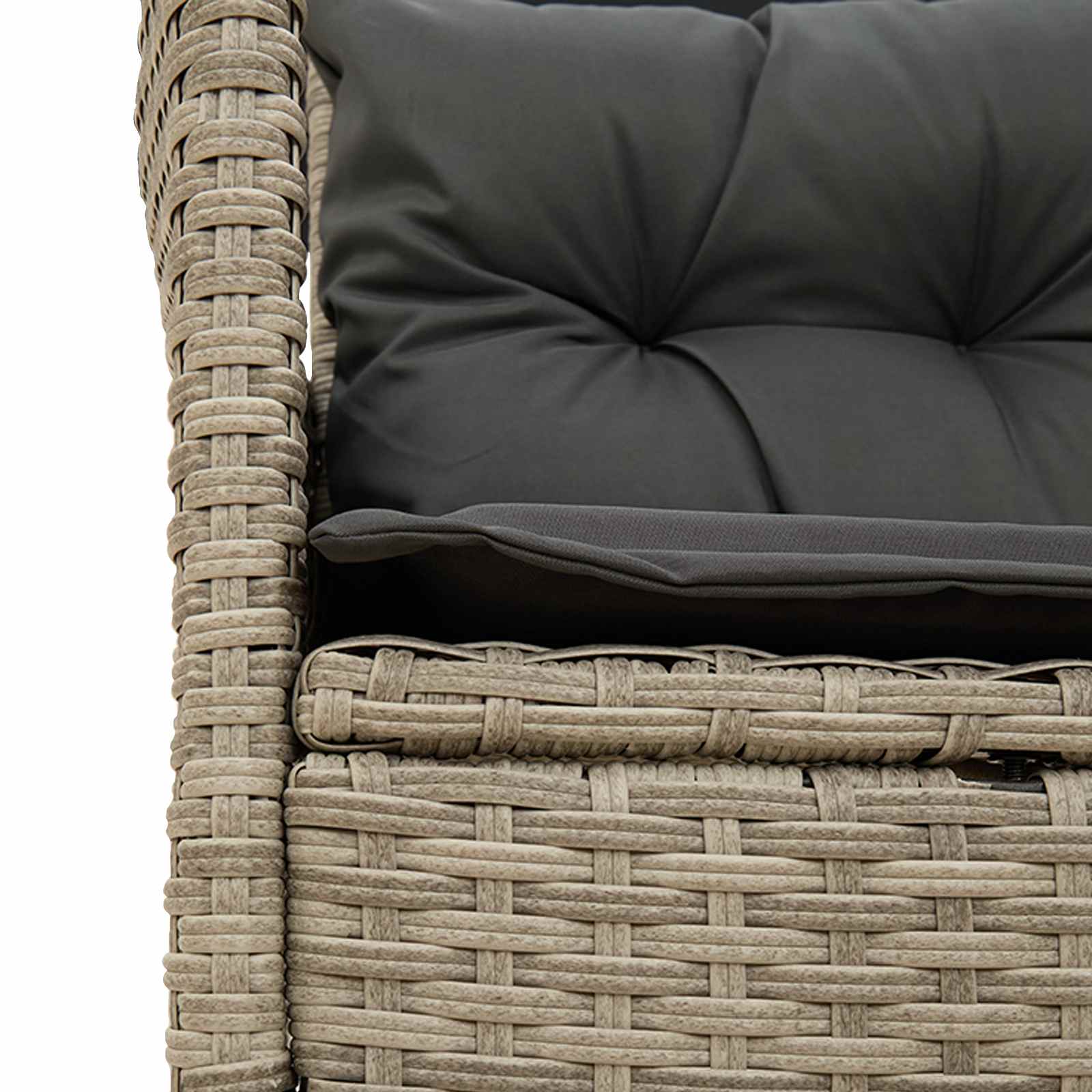 Ensemble de canapé de jardin avec coussin 2 pcs polyrotin - XIOS