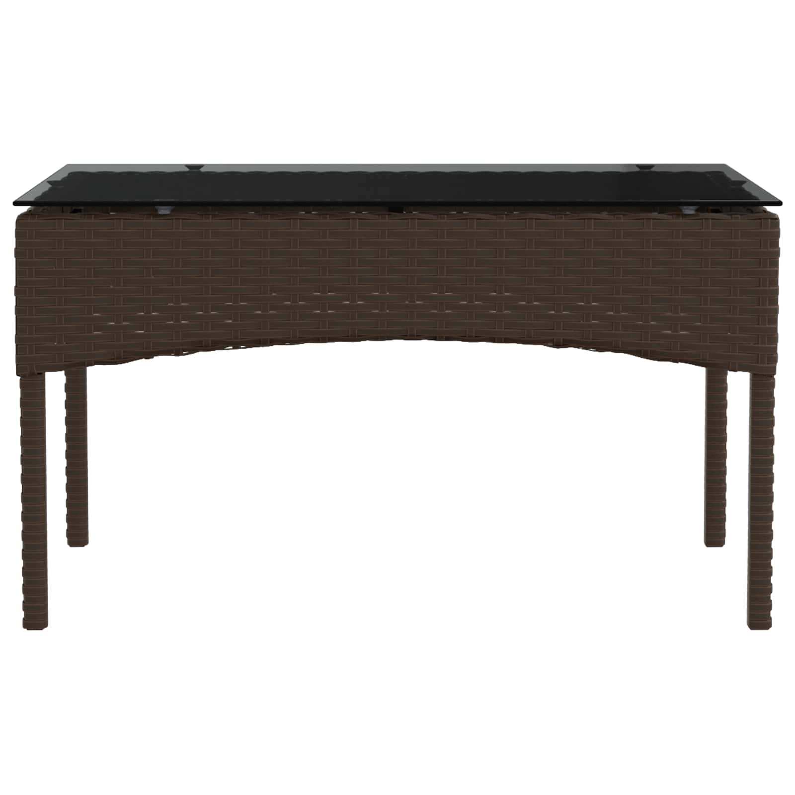 Ensemble de canapé de jardin 2 pcs Marron et rouge polyrotin - XIOS