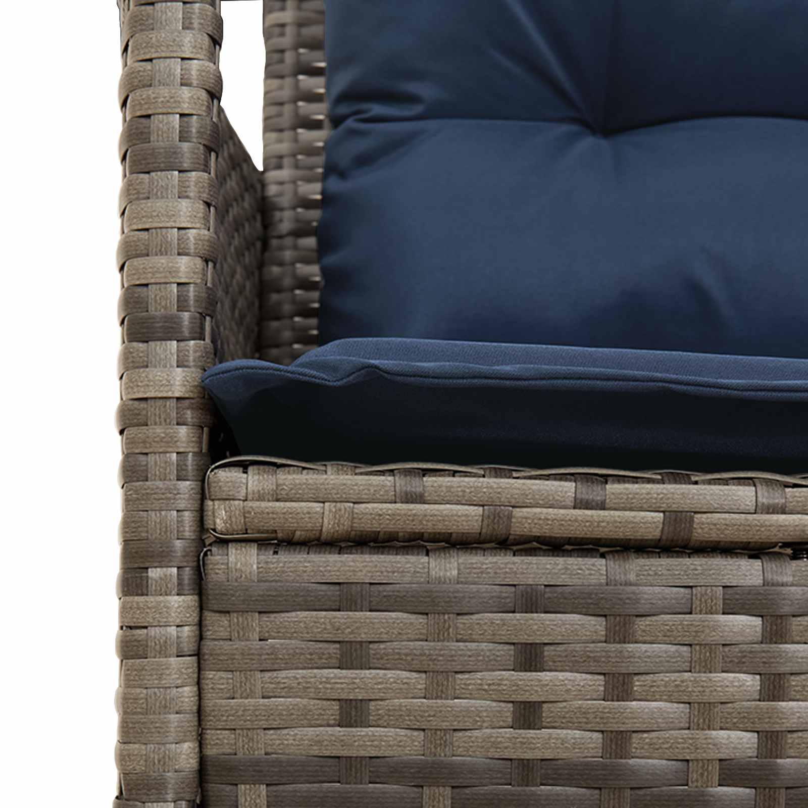 Ensemble de canapé de jardin 2 pcs Gris et bleu marine - XIOS
