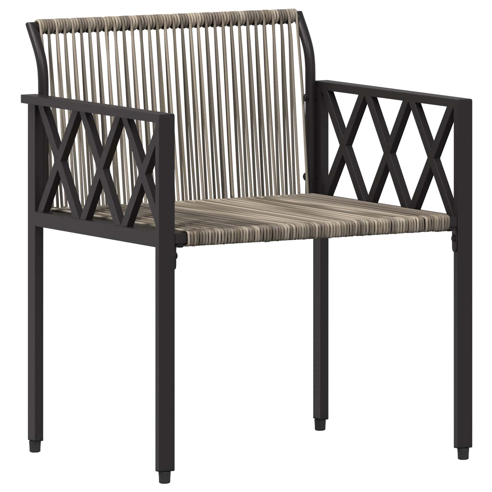 Ensemble de meubles d'extérieur 4 pcs Gris et Gris foncé - XIOS