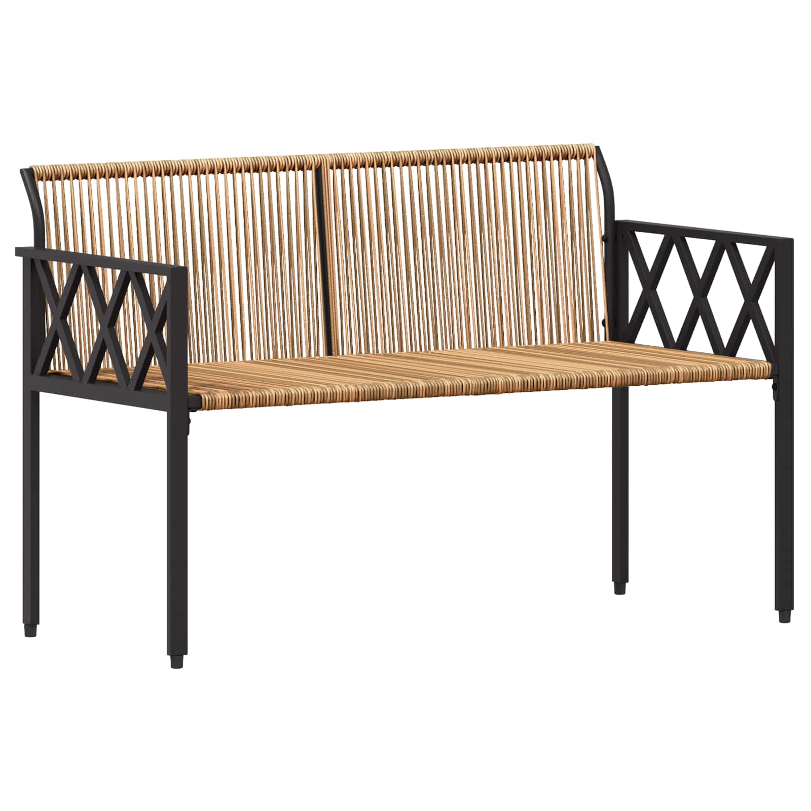 Ensemble de meubles d'extérieur 4 pcs Marron et crème blanche - XIOS