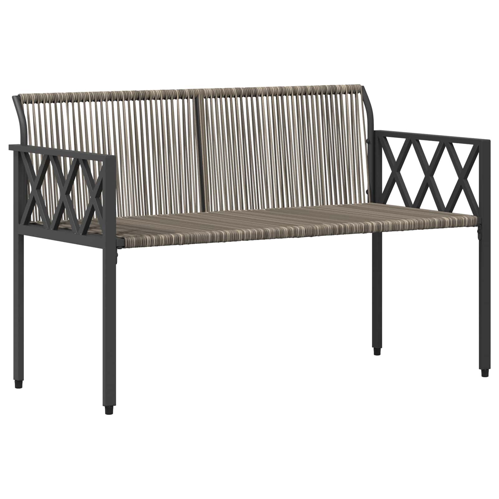 Ensemble de meubles d'extérieur 4 pcs Gris et bleu marine - XIOS