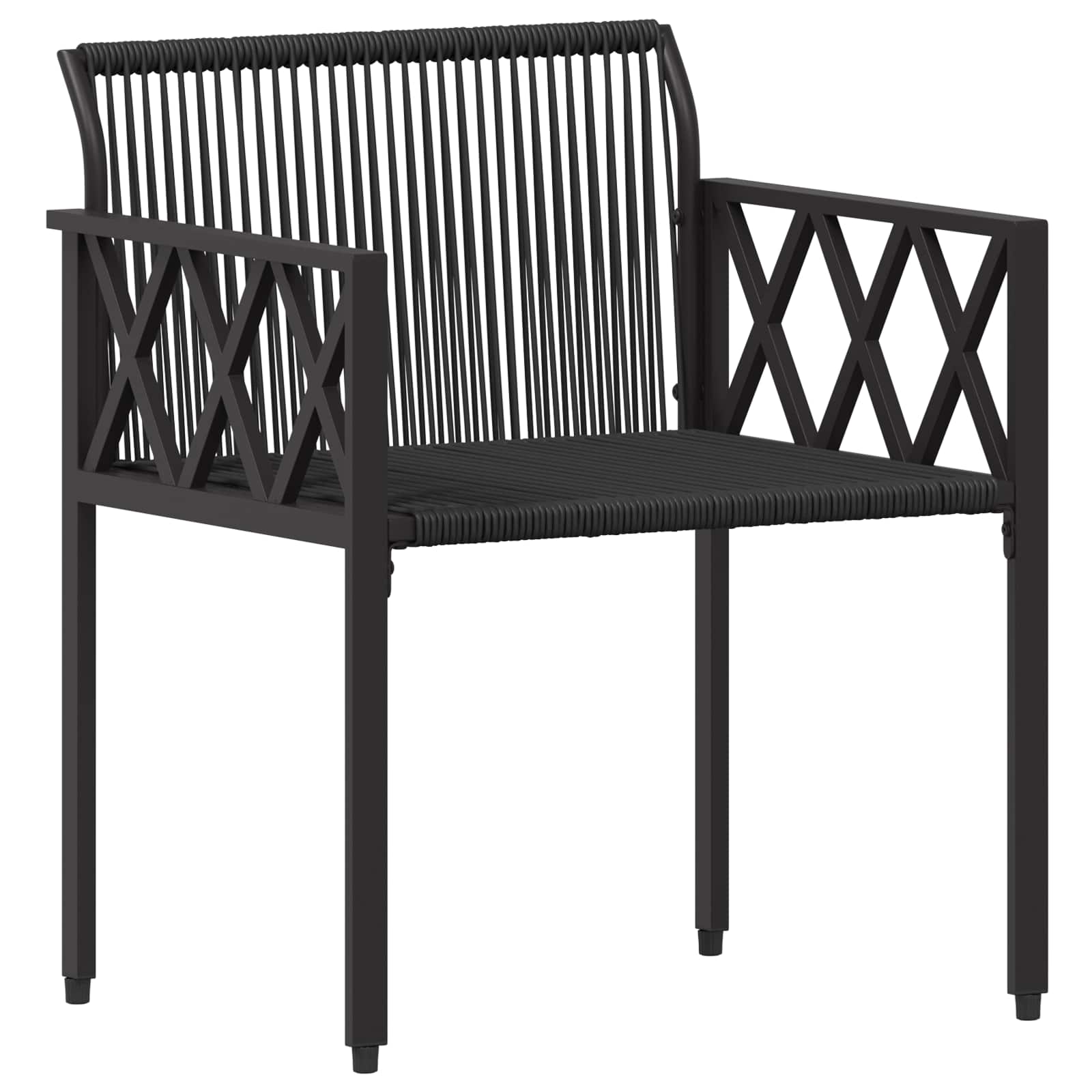 Ensemble de meubles d'extérieur 4 pcs Noir et turquoise - XIOS