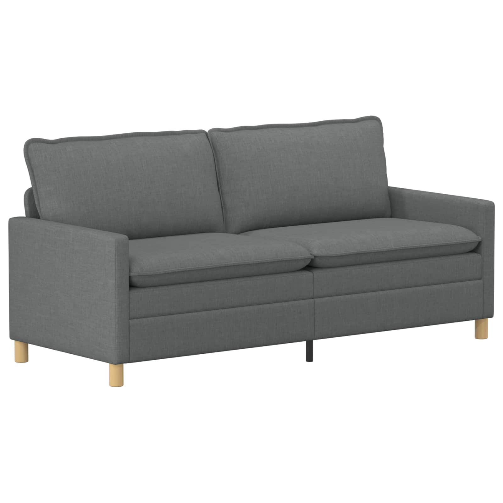 Ensemble de Canapés 2 pc Gris foncé Tissu