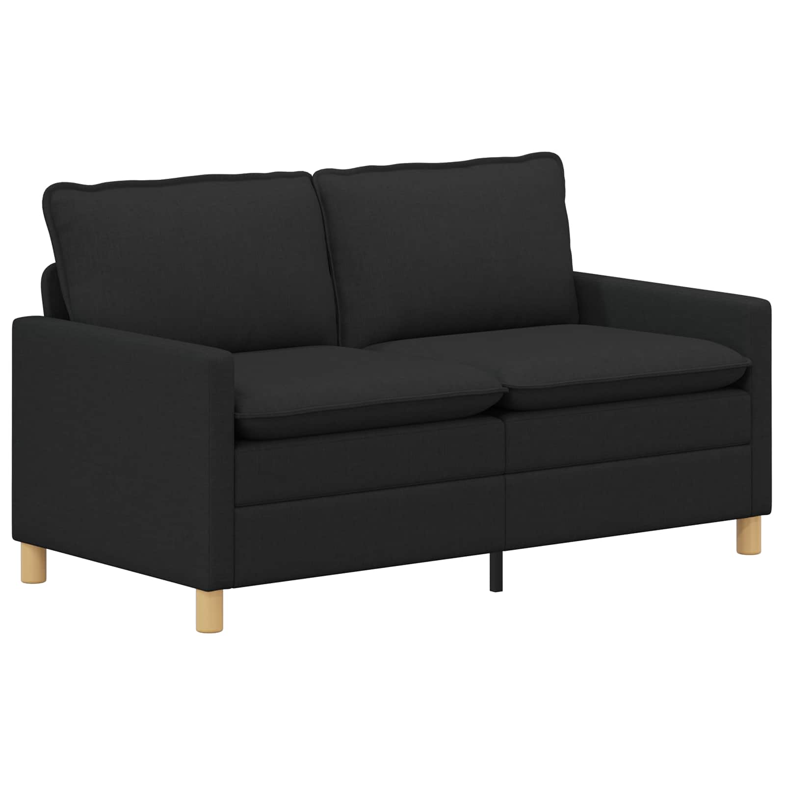 Ensemble de Canapés 2 pc Noir Tissu