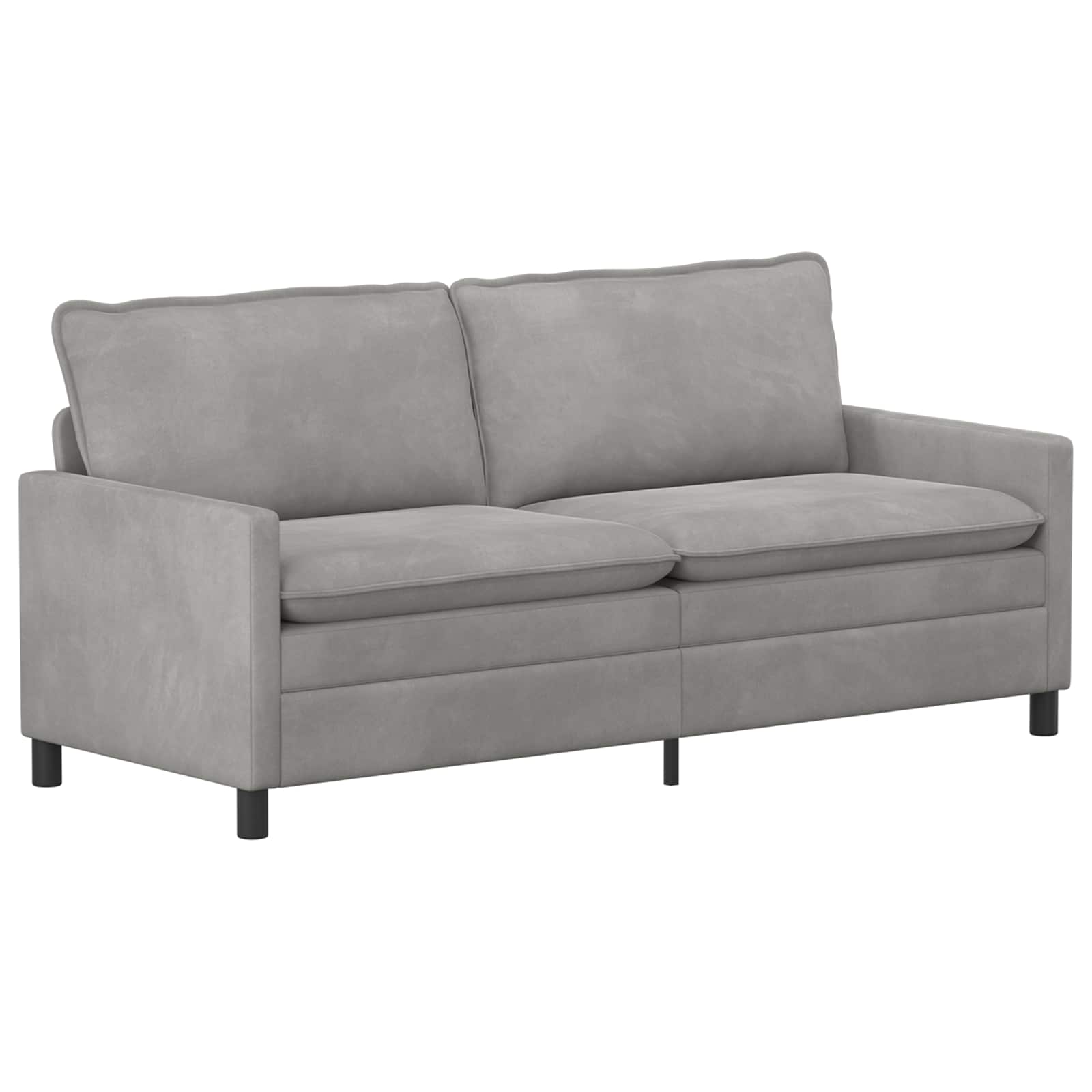 Ensemble de Canapés 2 pc Gris clair Velours