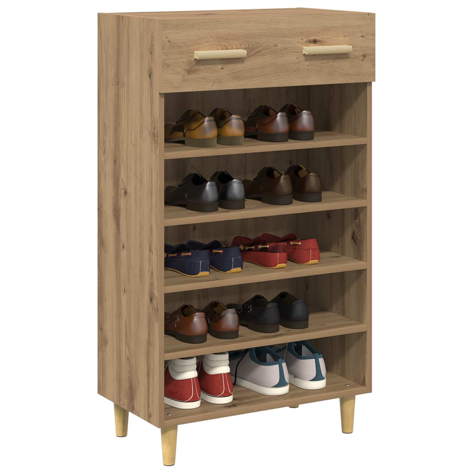 Cabinet à chaussures avec tiroir Chêne artisan 60 x 35 x 105 cm - XIOS