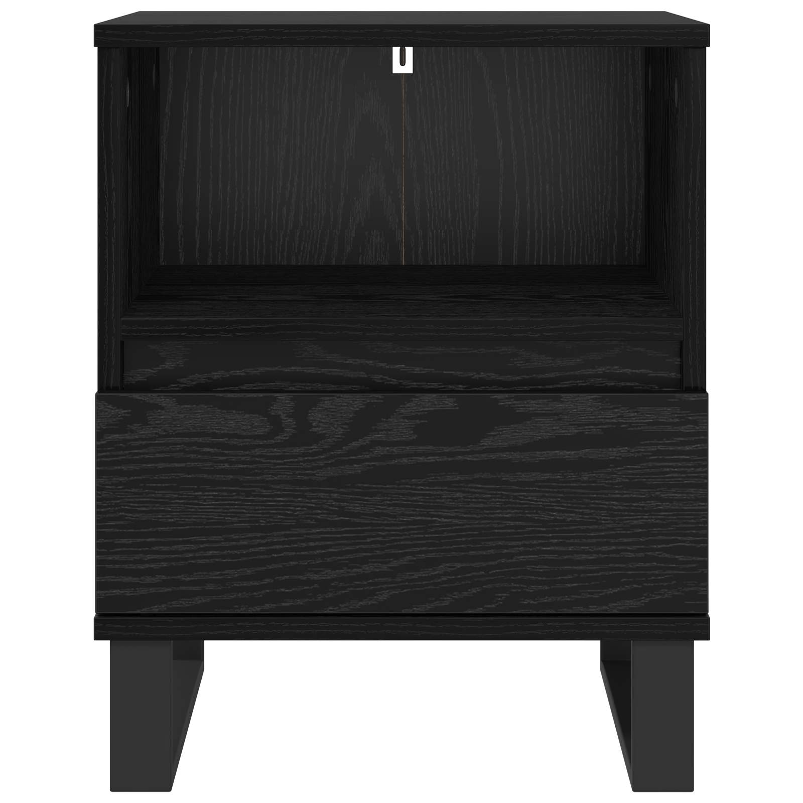 Armoire de lit Chêne noir 40 x 35 x 50 cm Bois d'ingénierie - XIOS