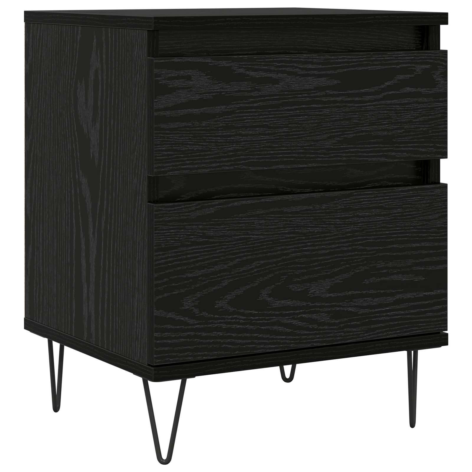 Armoire de lit Chêne noir 40 x 35 x 50 cm Bois d'ingénierie - XIOS