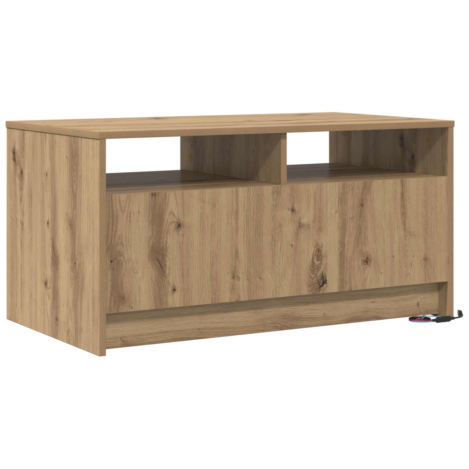 Table basse Chêne artisan 90 x 50 x 45 cm Bois d'ingénierie - XIOS