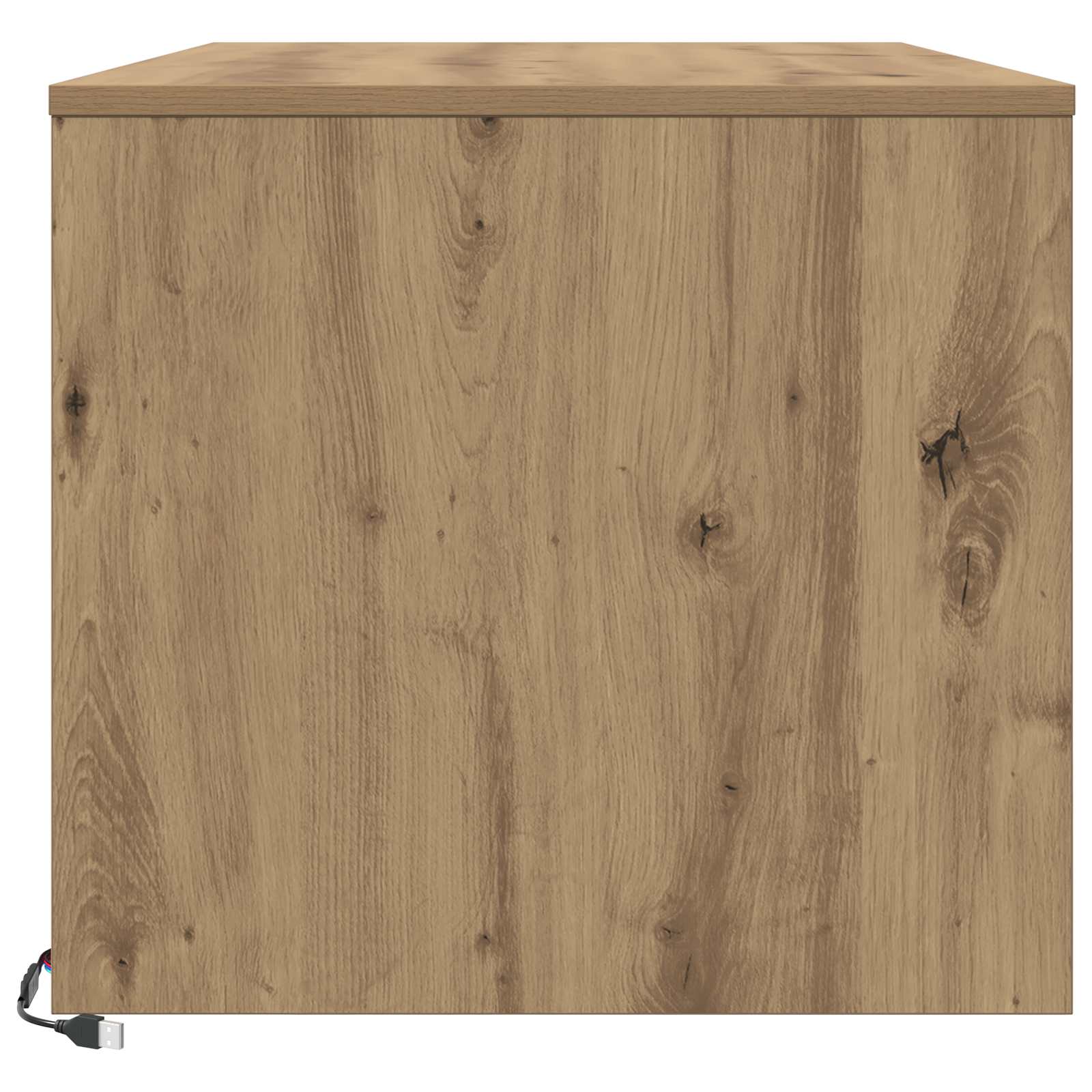 Table basse Chêne artisan 90 x 50 x 45 cm Bois d'ingénierie - XIOS