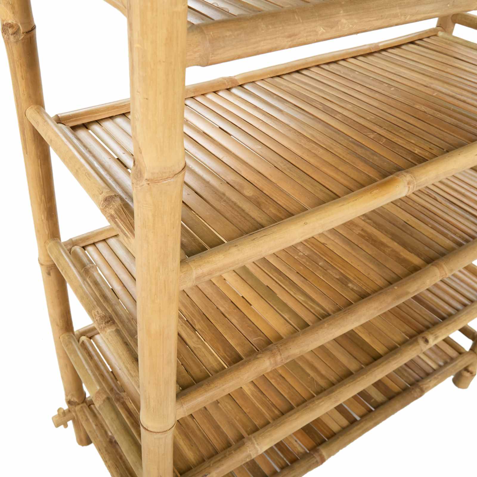 Rack à chaussures avec étagère Naturel 6 niveaux Bambou - XIOS