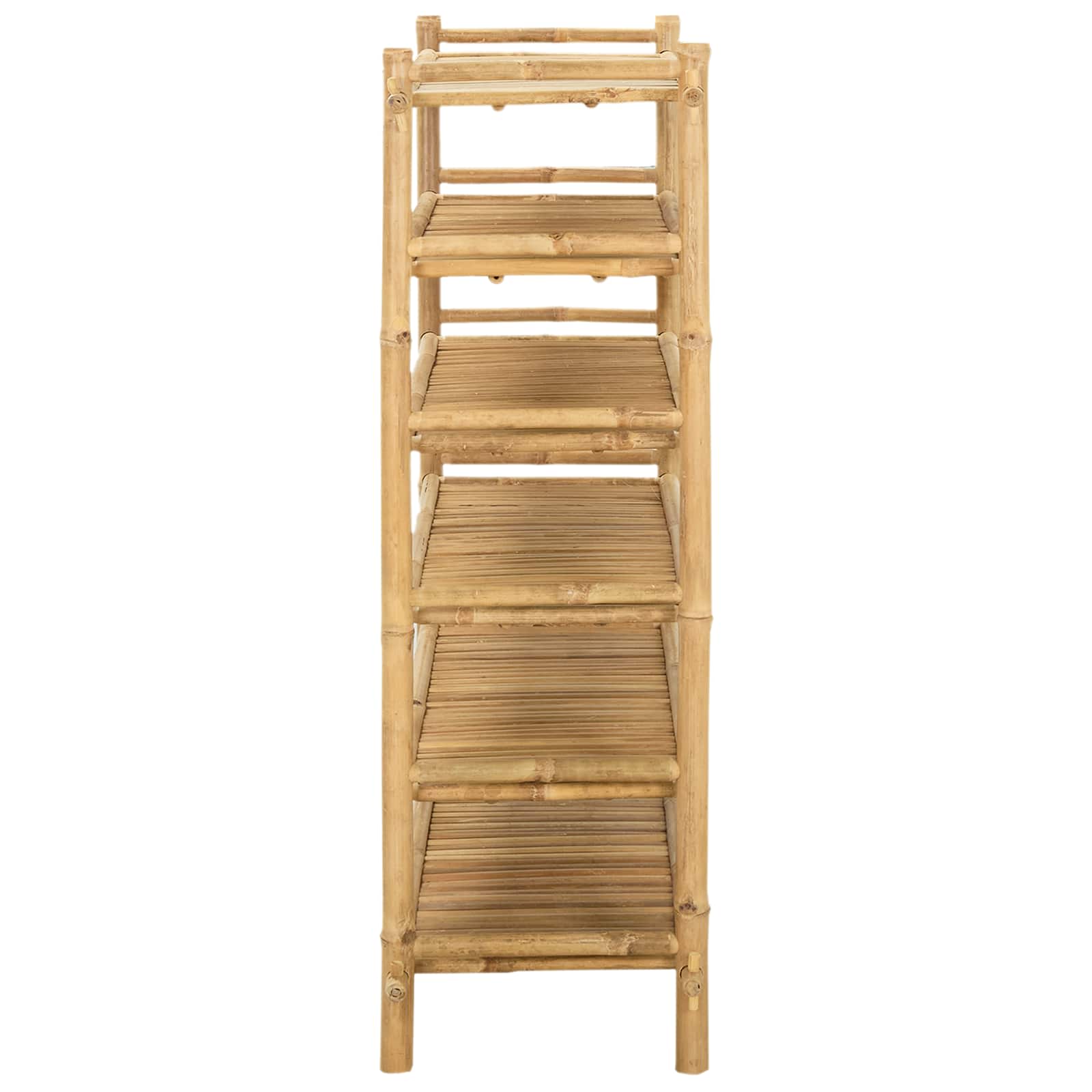 Rack à chaussures avec étagère Naturel 6 niveaux Bambou - XIOS