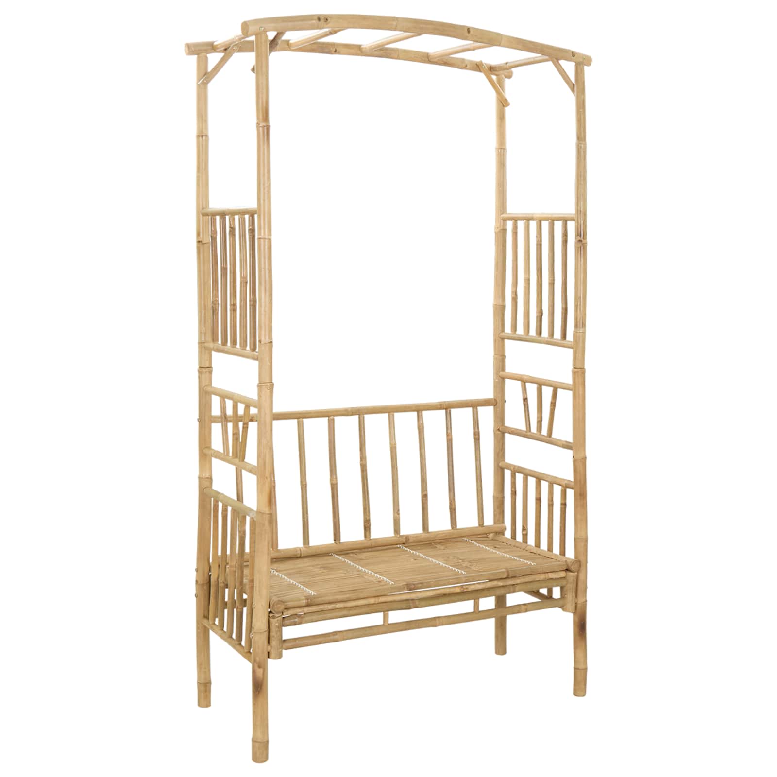 Arche de jardin avec banc 115 x 50 x 205 cm Bambou - XIOS