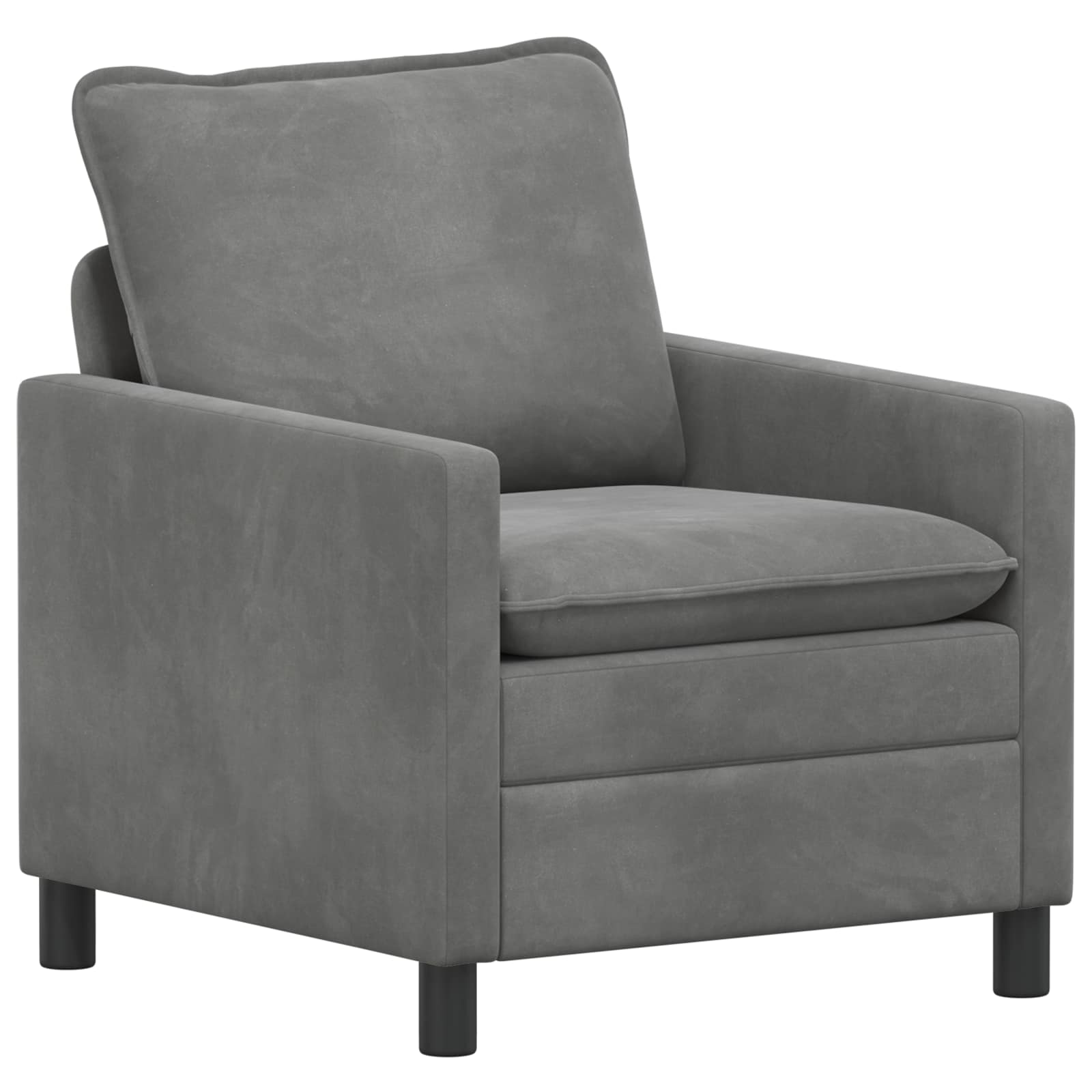 Canapé Gris foncé 76 x 81 x 87,5 cm Velours - XIOS