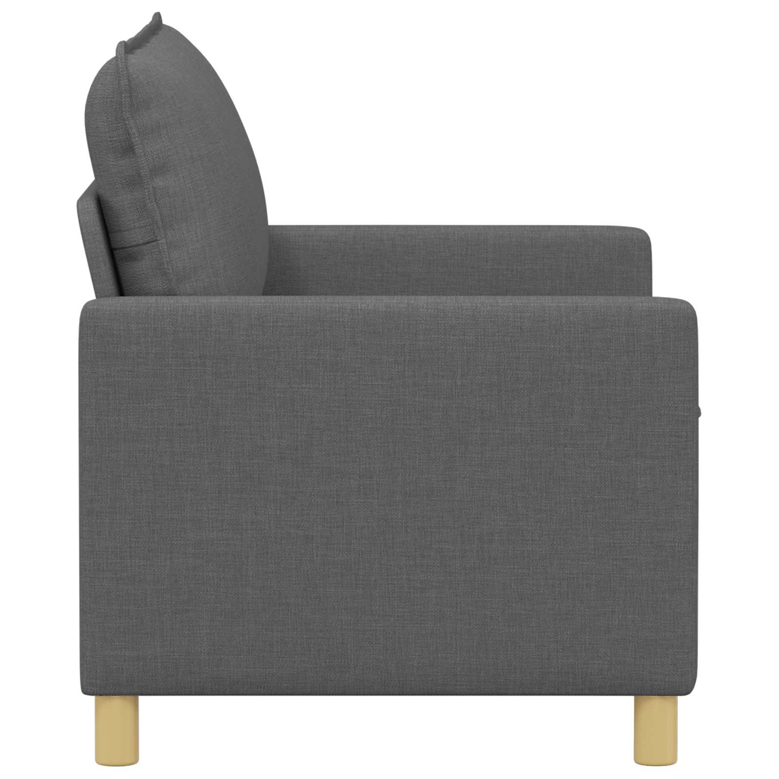 Canapé Gris foncé 126 x 81 x 87,5 cm Tissu