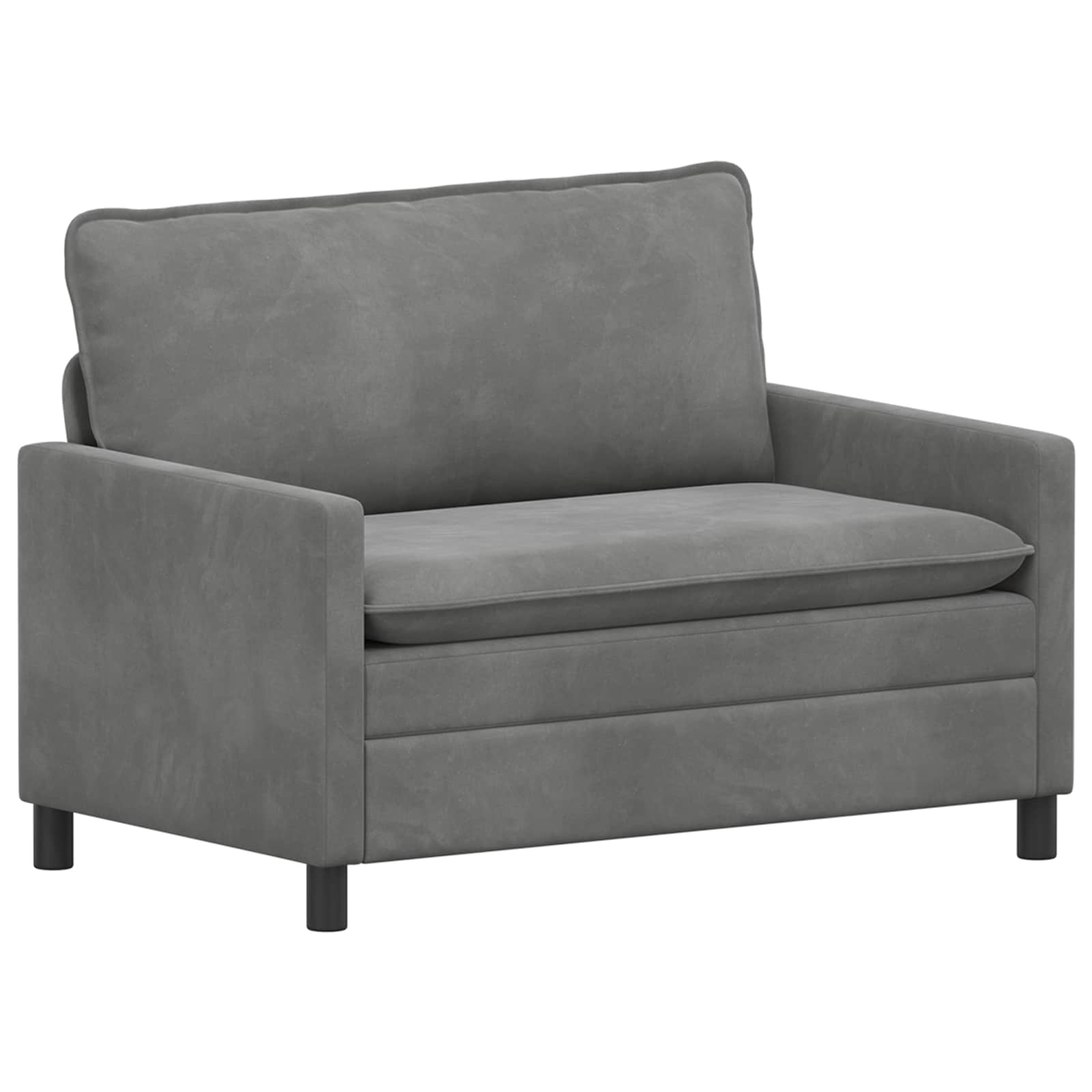 Canapé Gris foncé 126 x 81 x 87,5 cm Velours - XIOS