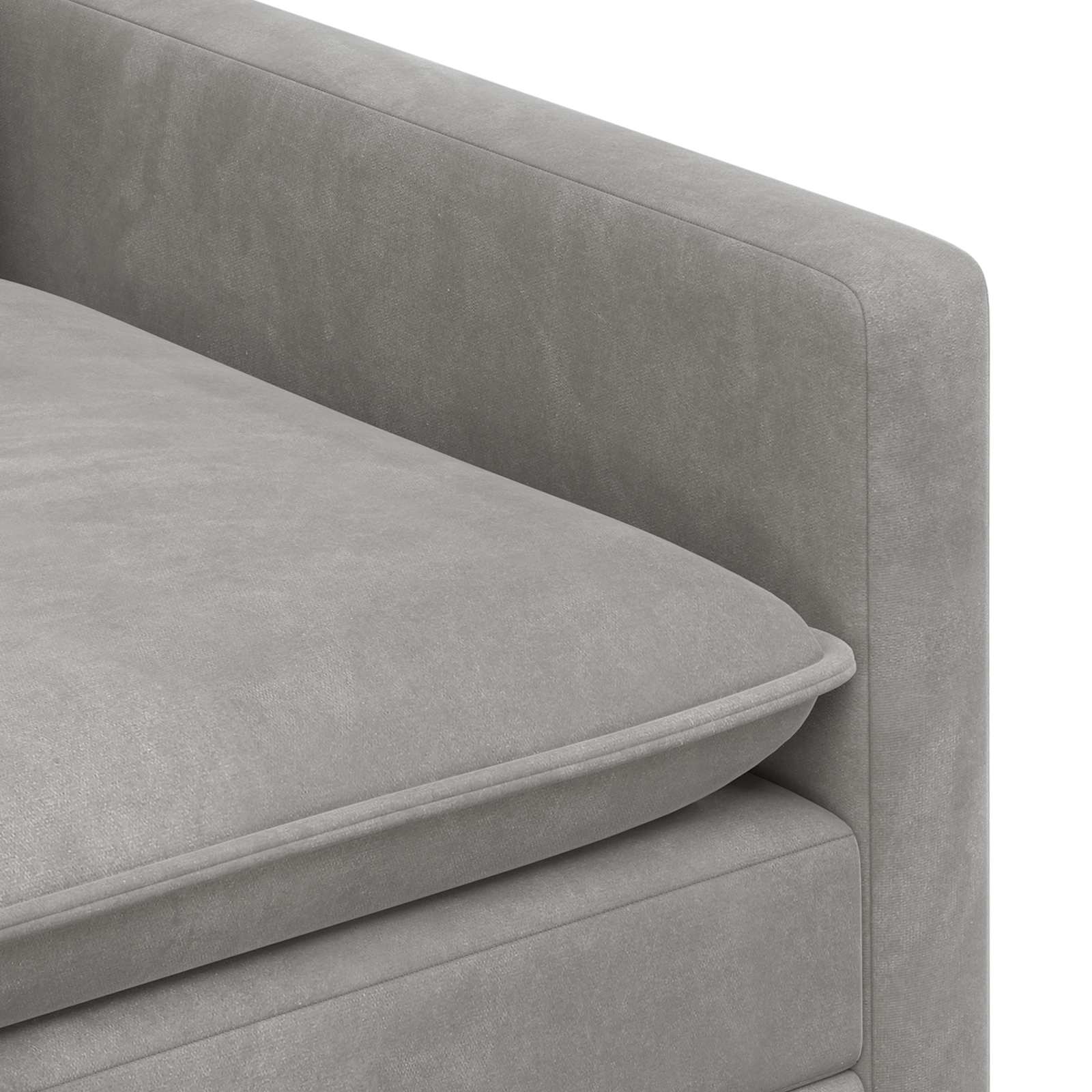 Canapé Gris clair 156 x 81 x 87,5 cm Velours