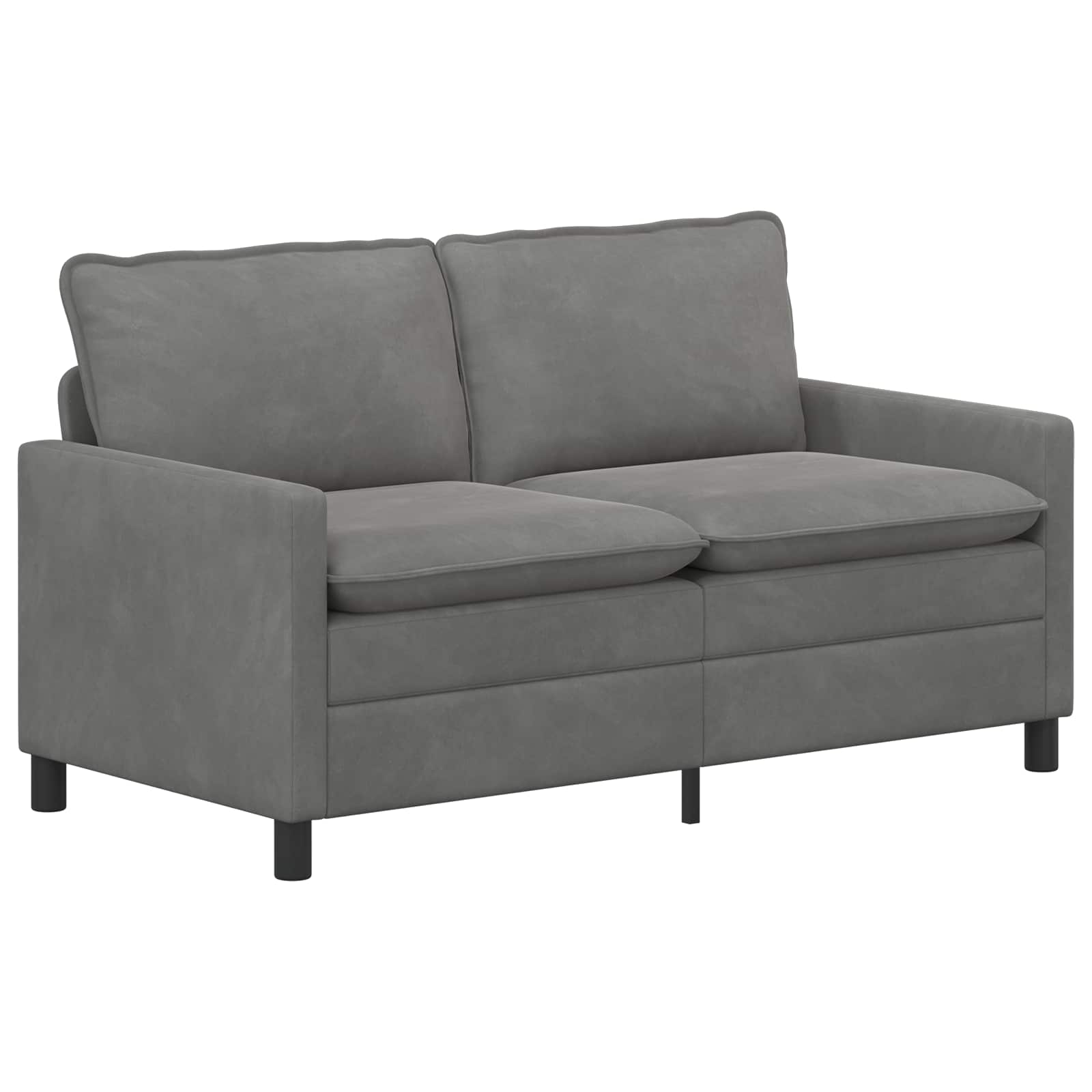 Canapé Gris foncé 156 x 81 x 87,5 cm Velours - XIOS