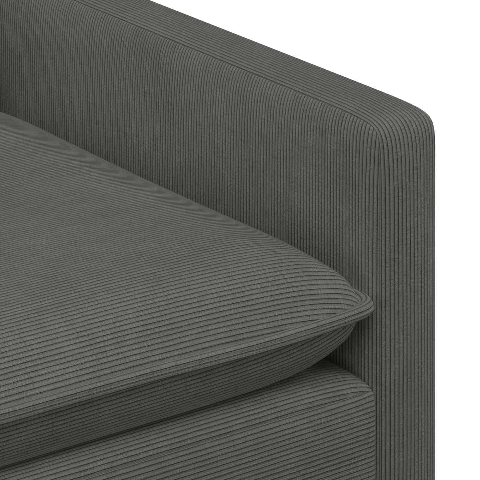 Canapé Gris foncé 156 x 81 x 87,5 cm Tissu