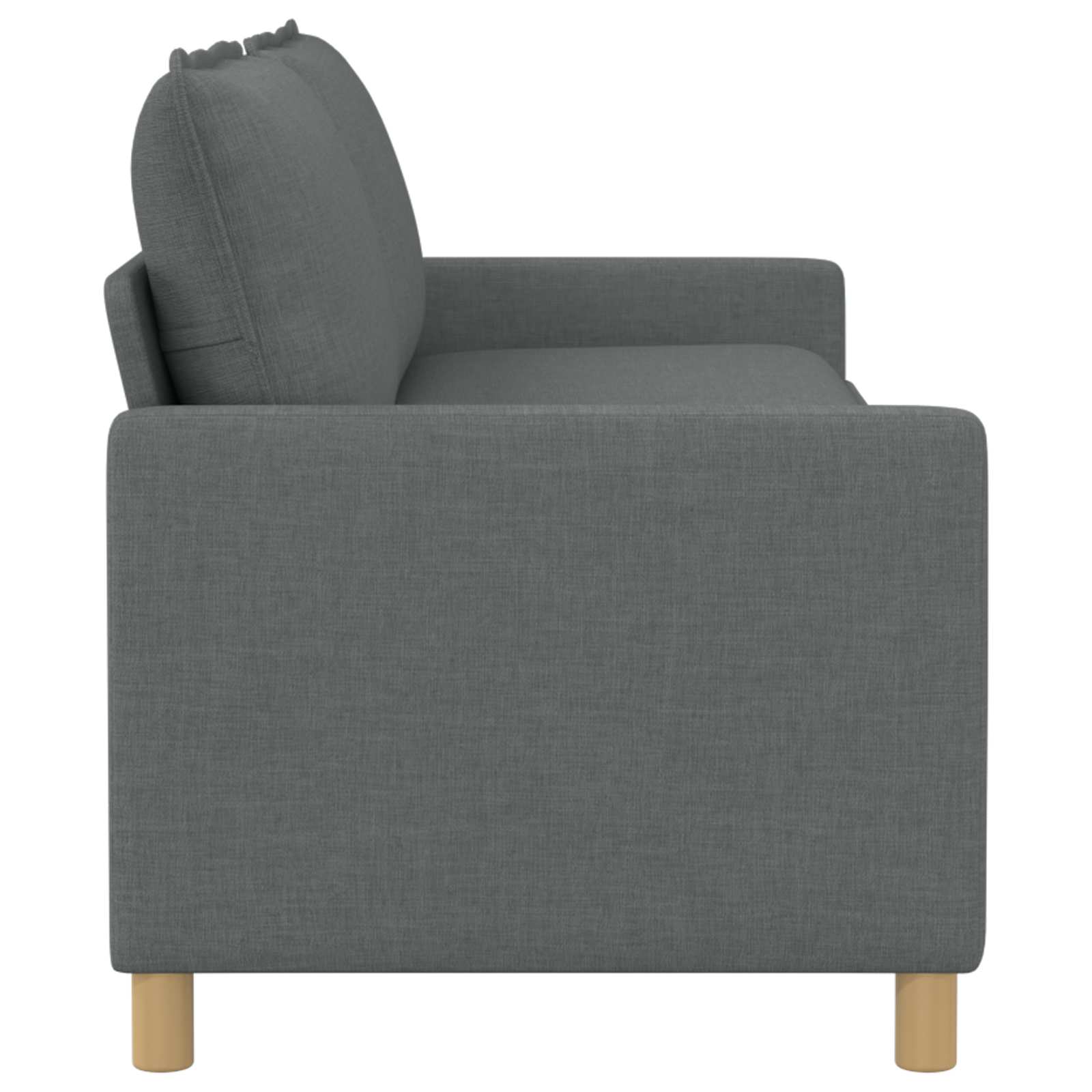 Canapé Gris foncé 196 x 81 x 87,5 cm Tissu