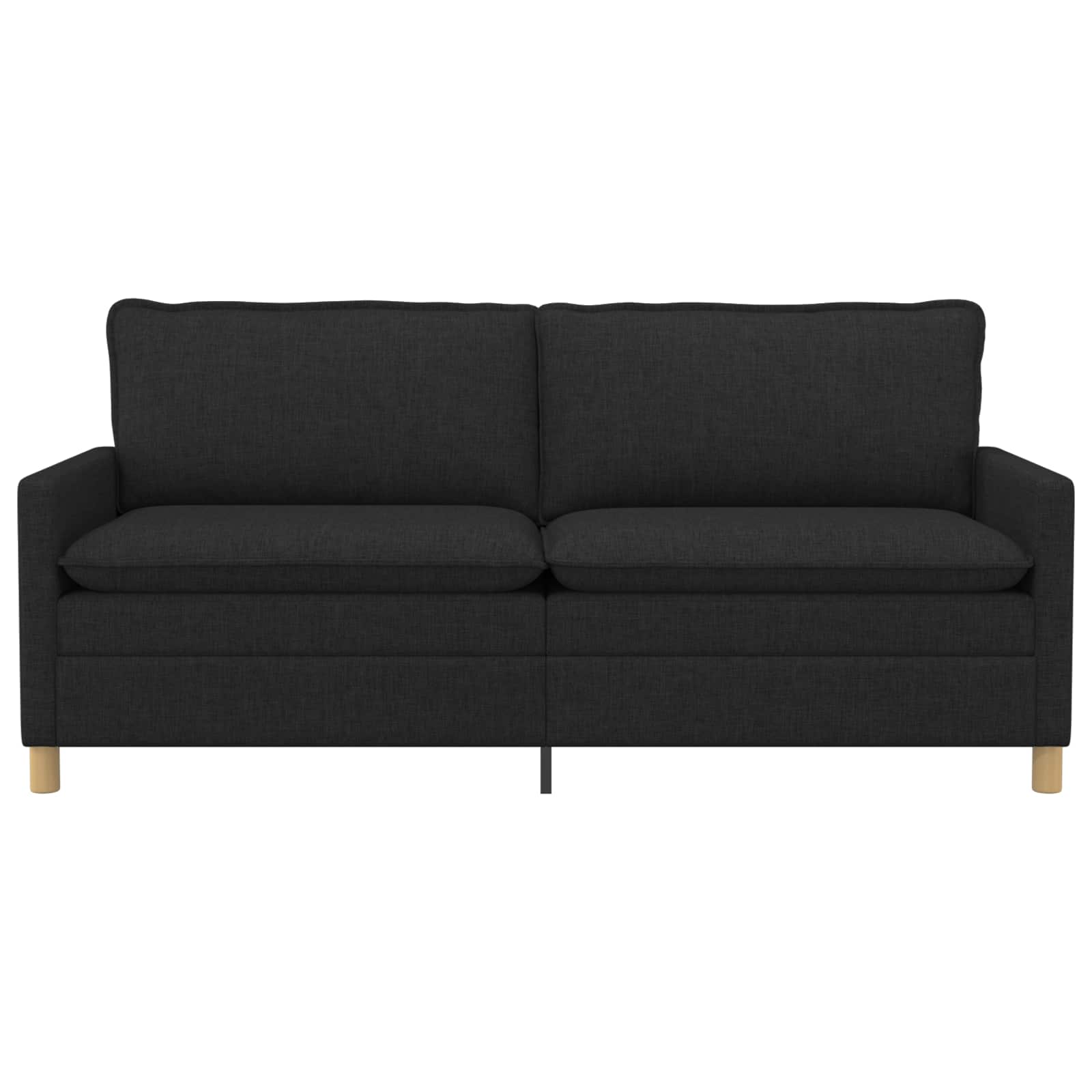 Canapé Noir 196 x 81 x 87,5 cm Tissu