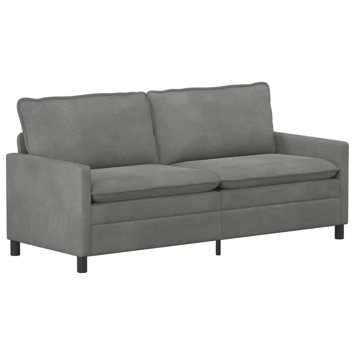 Canapé Gris foncé 196 x 81 x 87,5 cm Velours - XIOS