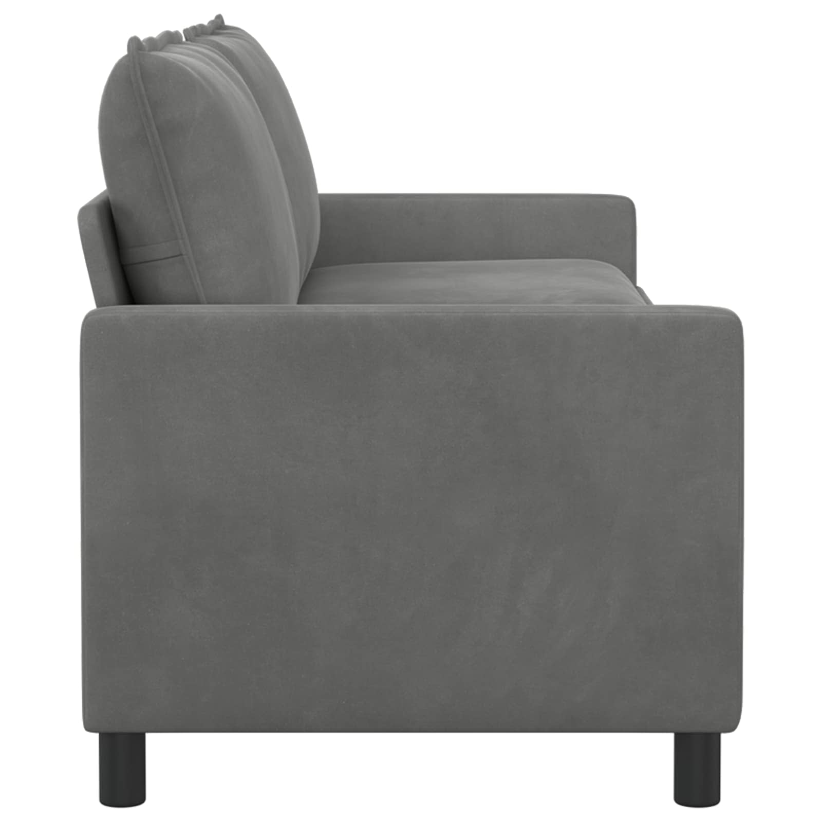 Canapé Gris foncé 196 x 81 x 87,5 cm Velours
