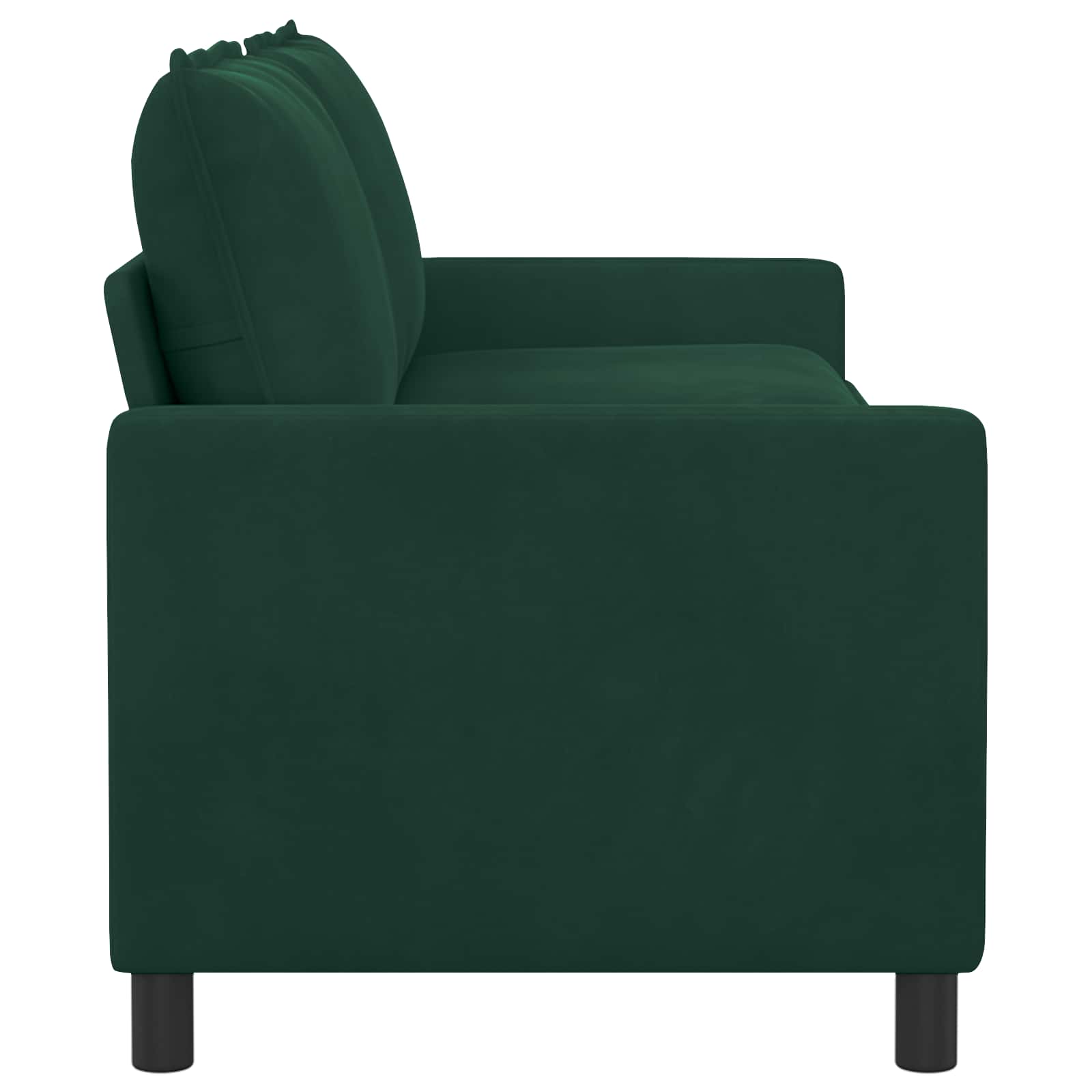 Canapé Vert foncé 196 x 81 x 87,5 cm Velours