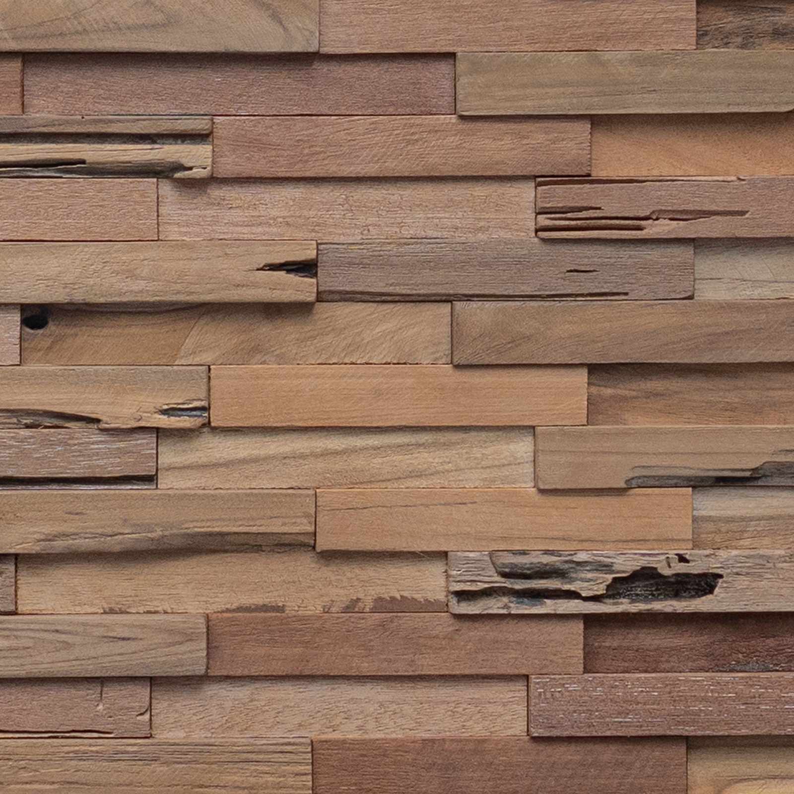 Tête de lit Montage mural Naturel 140 cm Bois de teck massif - XIOS
