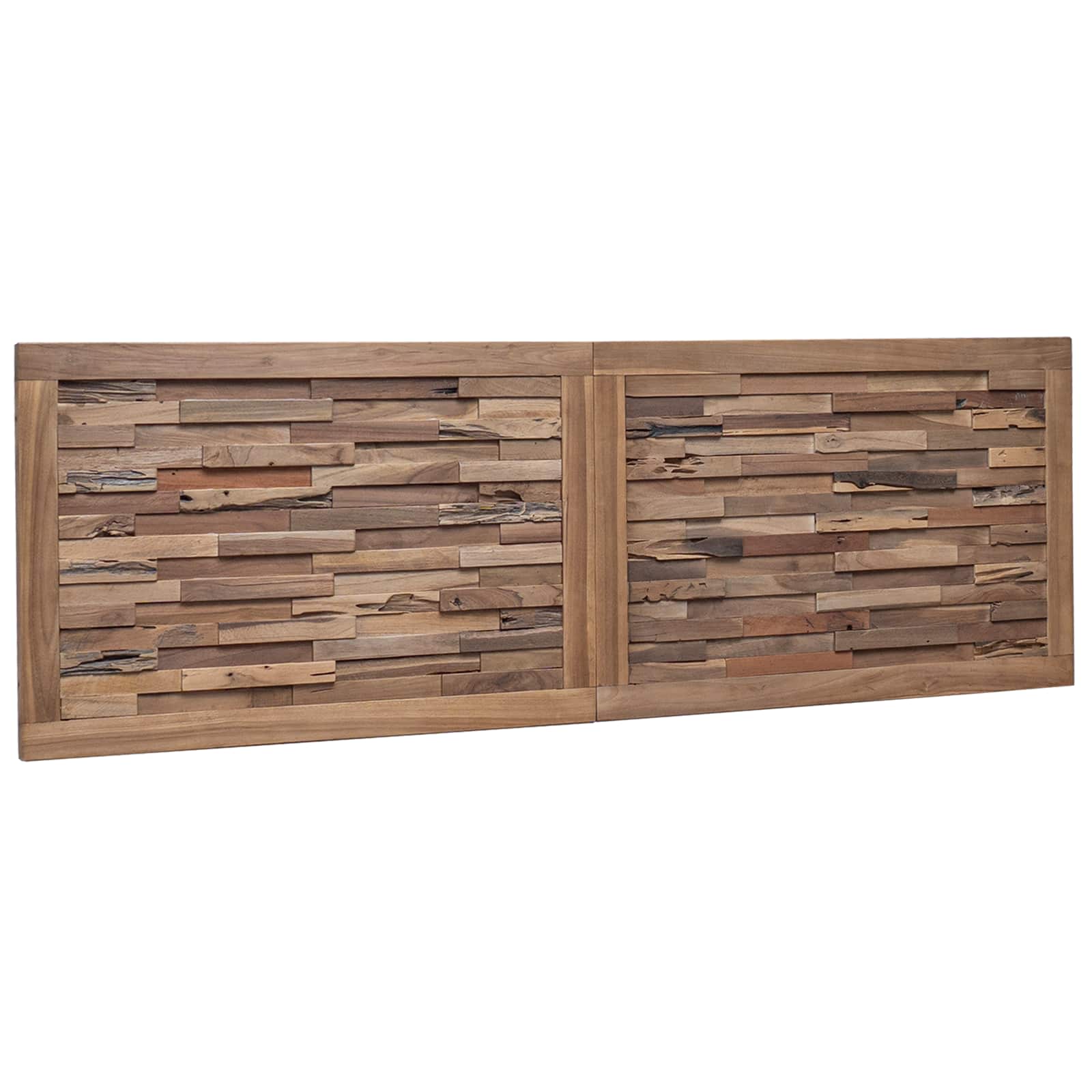 Tête de lit Montage mural Naturel 160 cm Bois de teck massif - XIOS