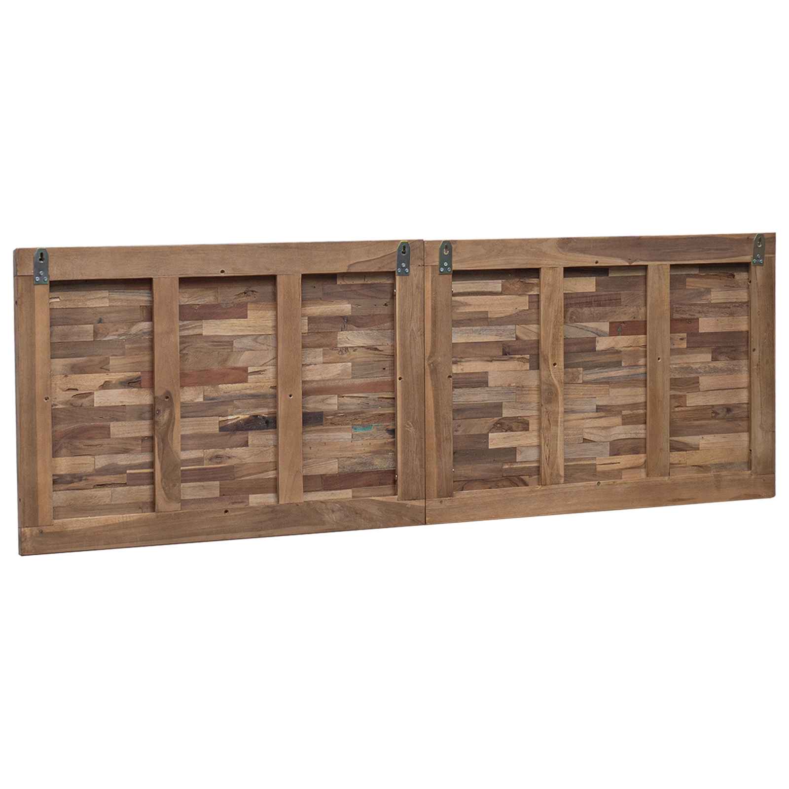 Tête de lit Montage mural Naturel 160 cm Bois de teck massif - XIOS