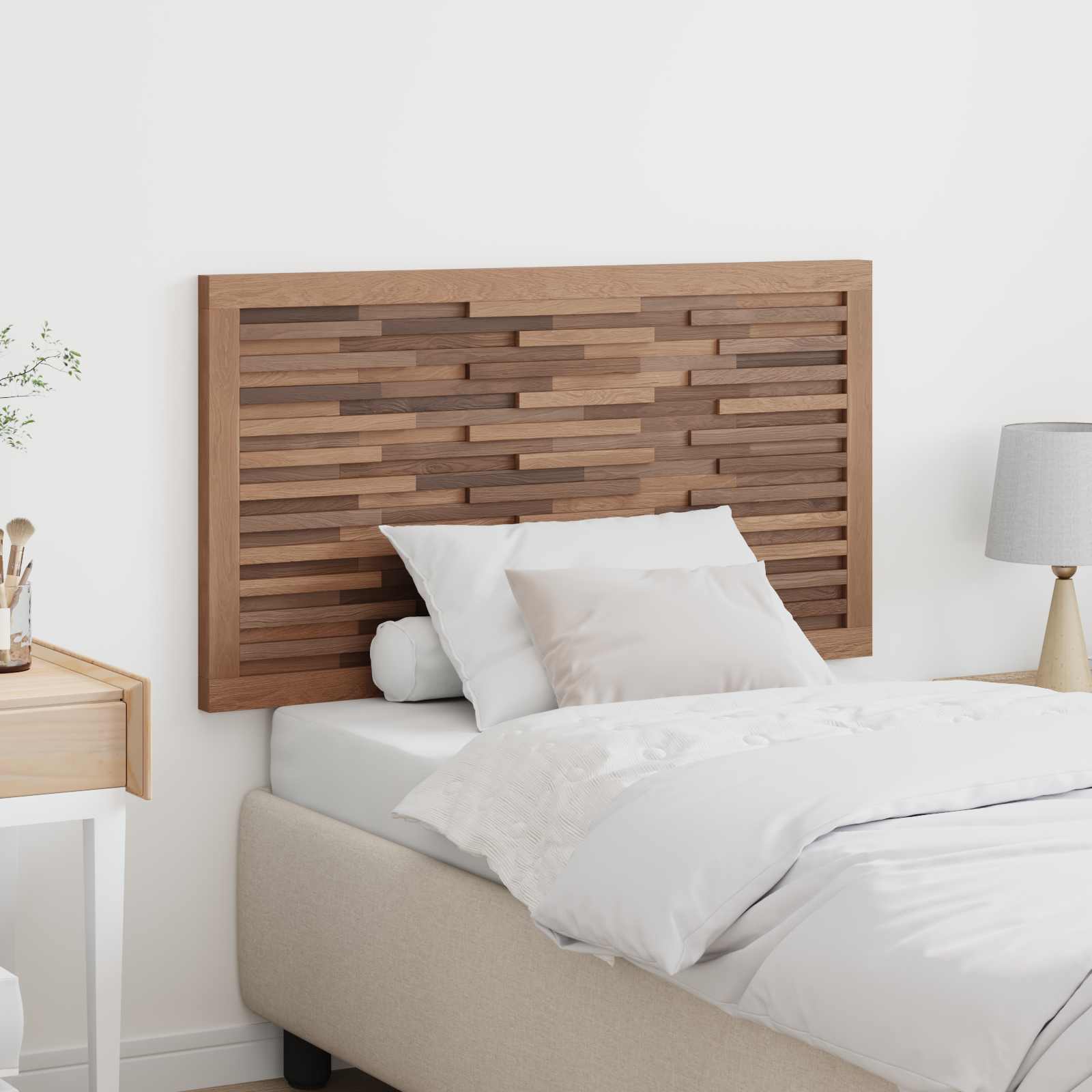 Tête de lit Montage mural Naturel 100 cm Bois de teck massif - XIOS