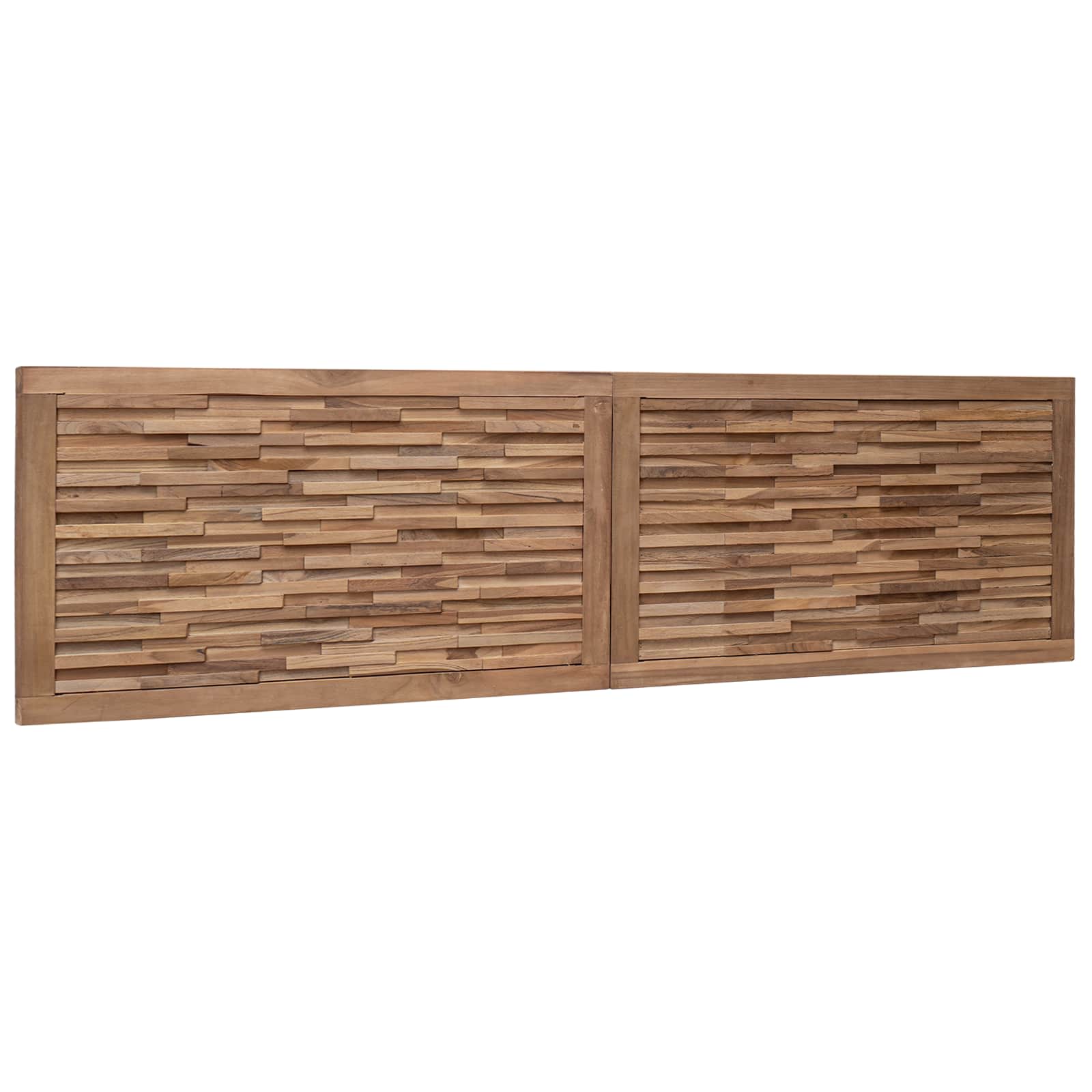 Tête de lit Montage mural Naturel 160 cm Bois de teck massif - XIOS