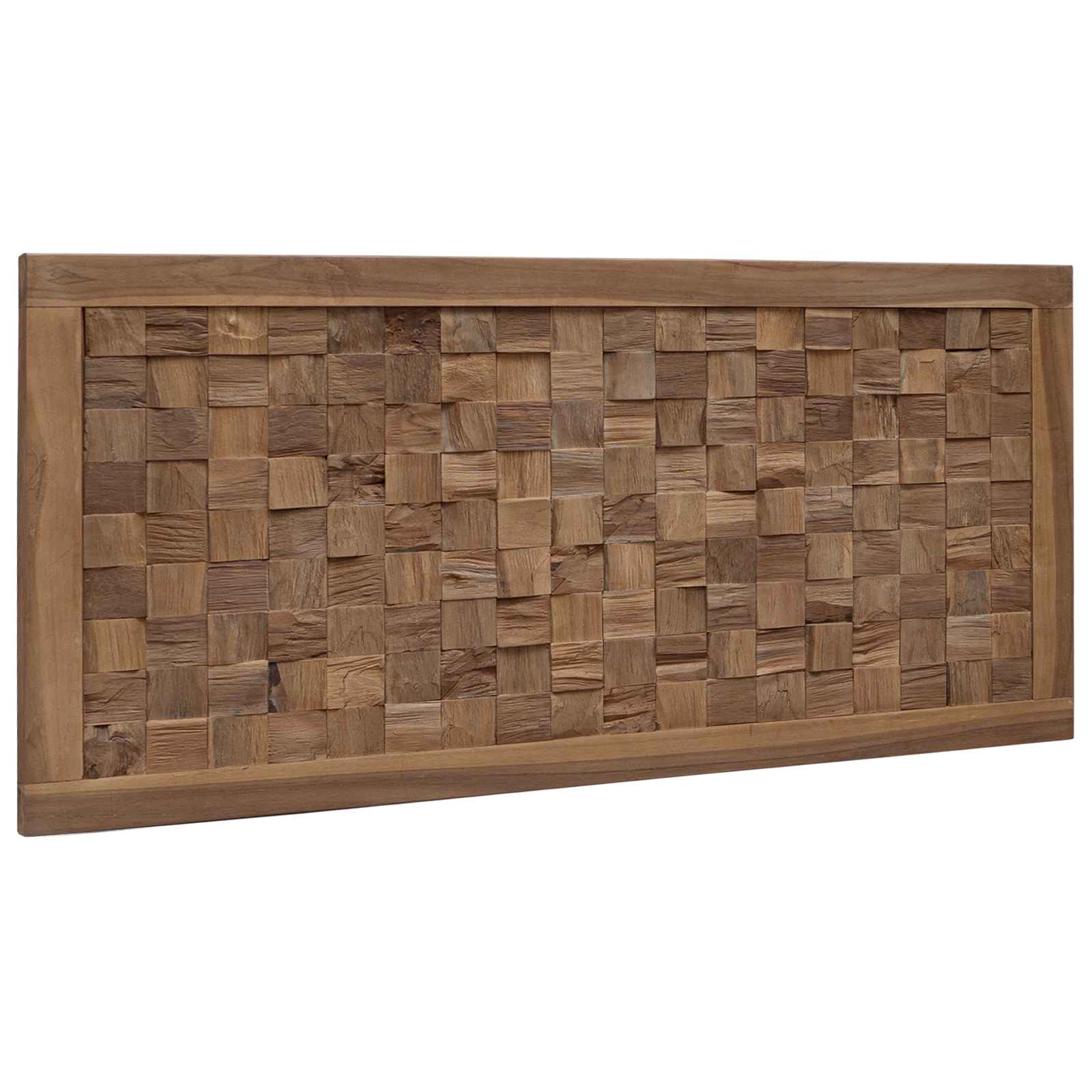 Tête de lit Montage mural Naturel 100 cm Bois de teck massif - XIOS