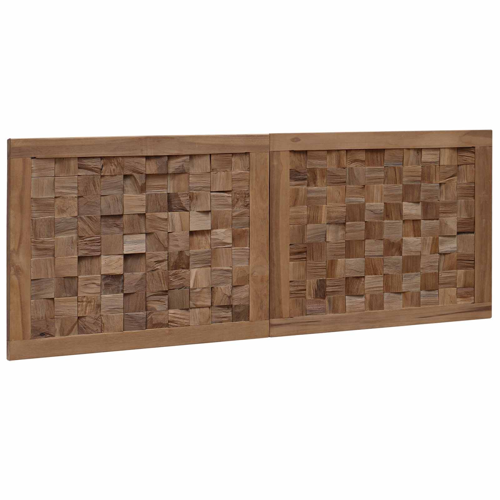 Tête de lit Montage mural Naturel 120 cm Bois de teck massif - XIOS