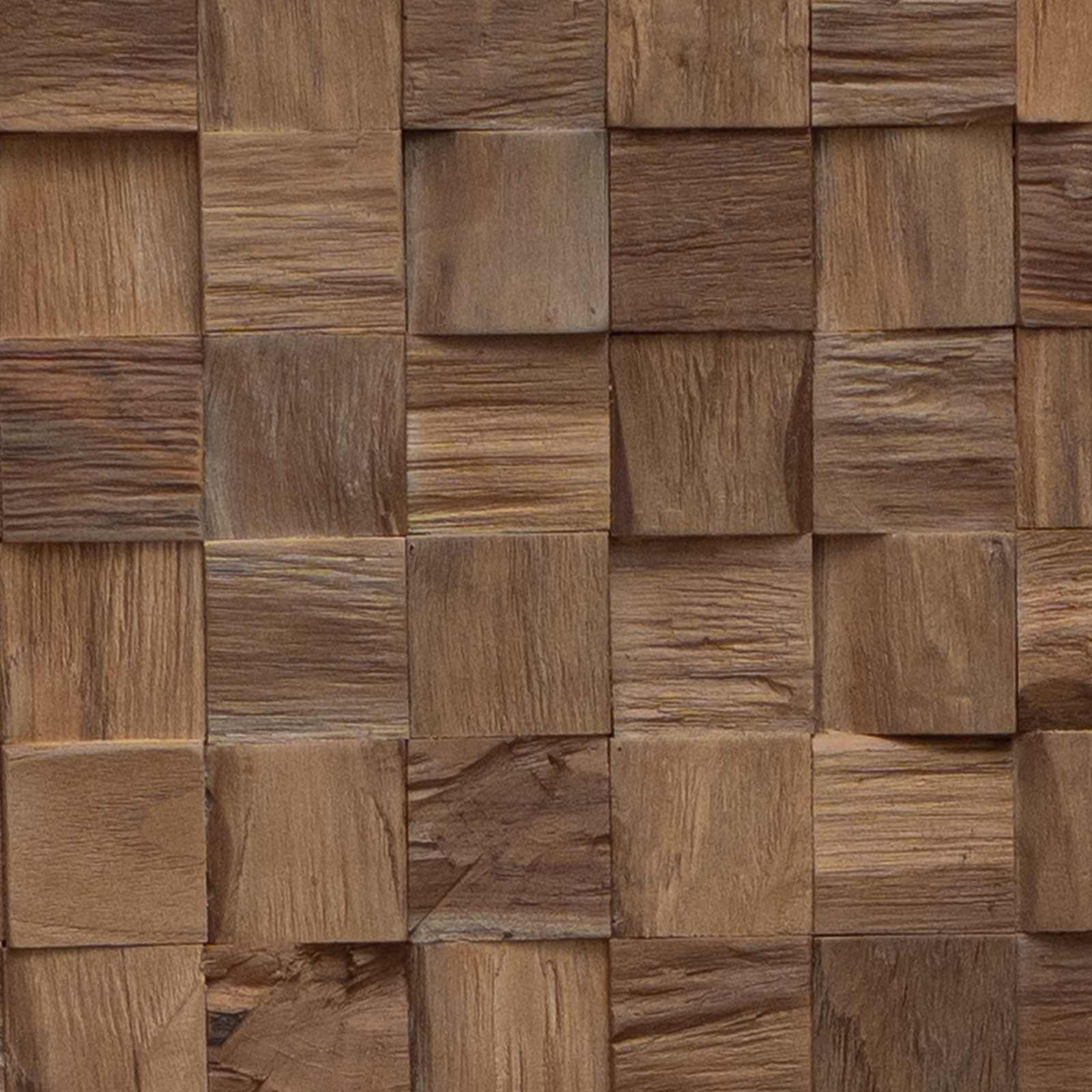 Tête de lit Montage mural Naturel 140 cm Bois de teck massif - XIOS