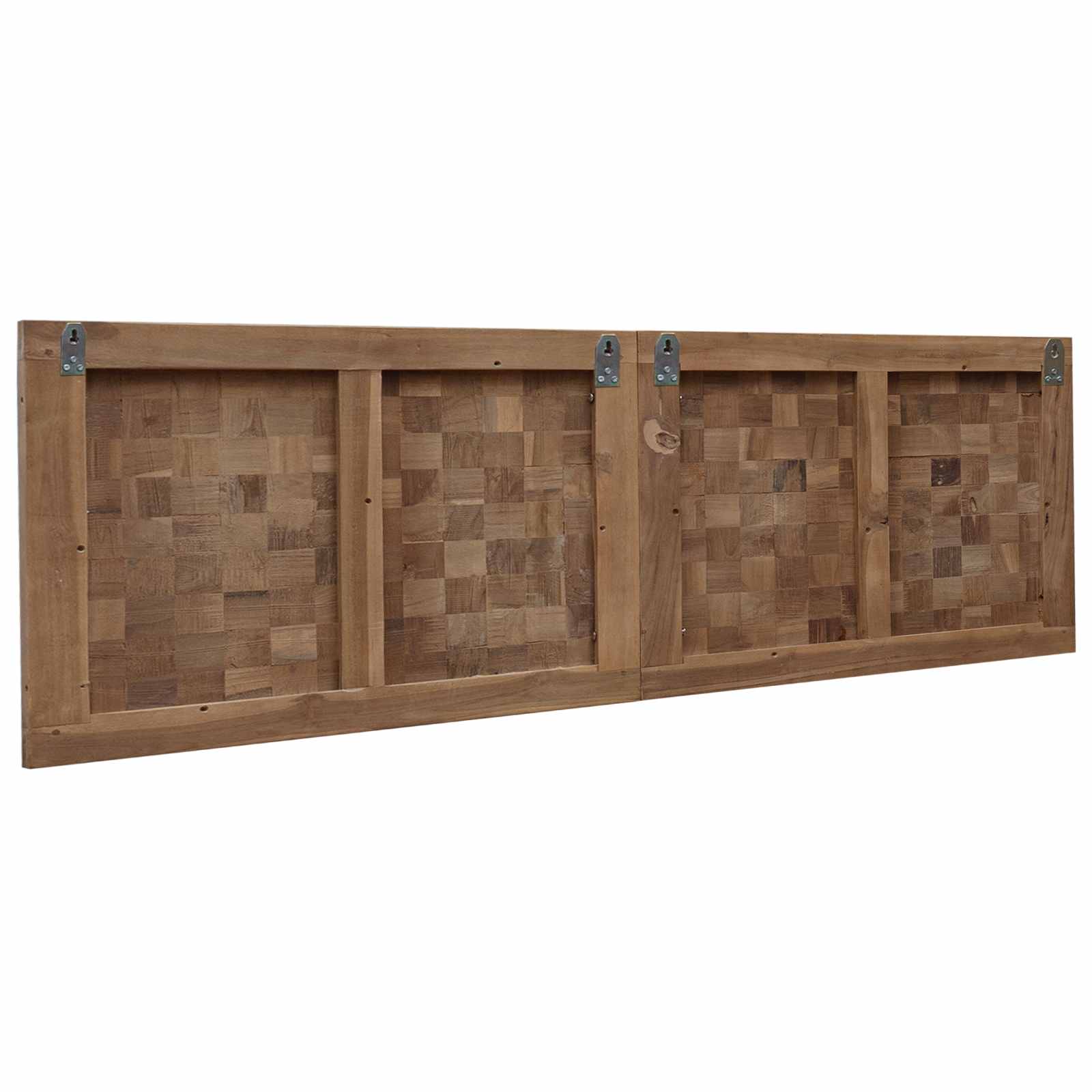 Tête de lit Montage mural Naturel 140 cm Bois de teck massif - XIOS